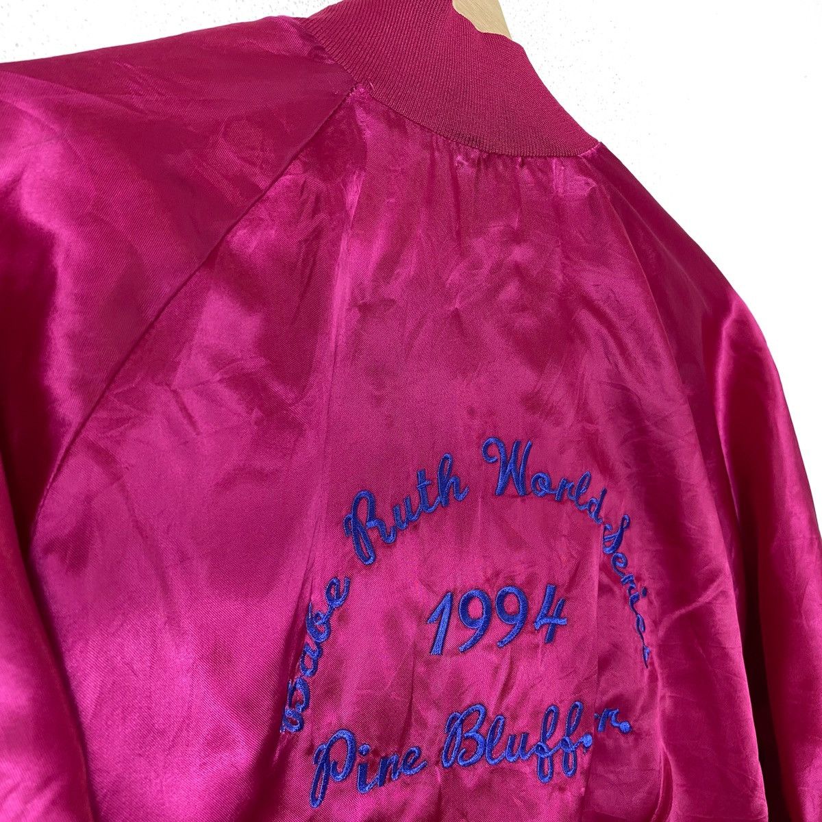 Auburn Sportswear × Vintage Vtg '94 Babe Ruth Baseball Pine Bluff Arkansas Coach Jacket Size US XL / EU 56 / 4 - 2 Thumbnail