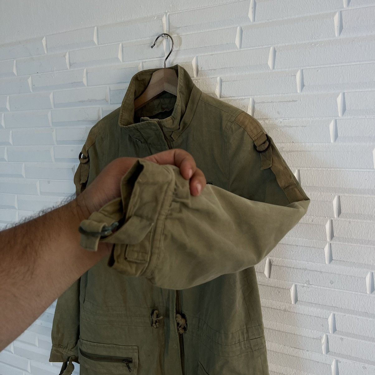 Japanese Brand RARE💥💥TOMMY GIRL PARKA PARACHUTE BIKER BONDAGE JACKET Size US S / EU 44-46 / 1 - 8 Thumbnail