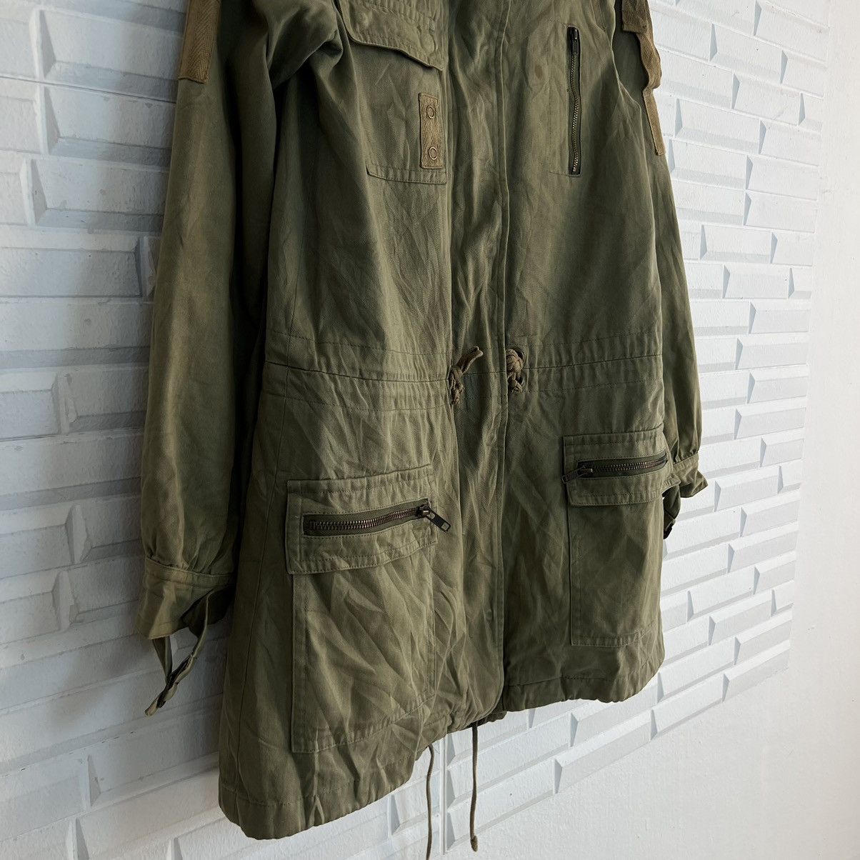 Japanese Brand RARE💥💥TOMMY GIRL PARKA PARACHUTE BIKER BONDAGE JACKET Size US S / EU 44-46 / 1 - 4 Thumbnail