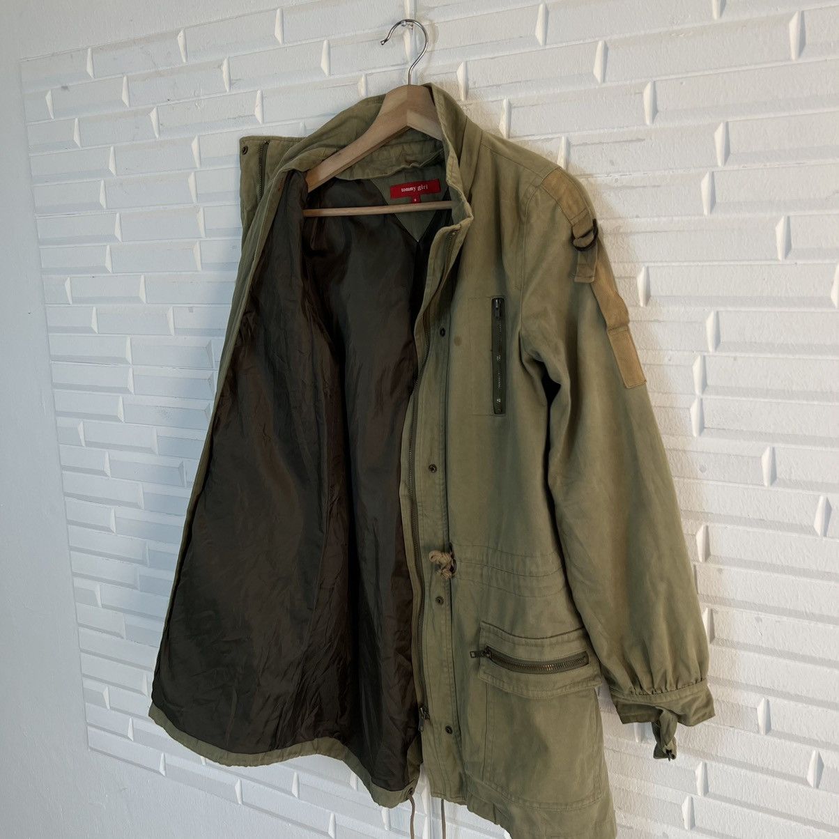 Japanese Brand RARE💥💥TOMMY GIRL PARKA PARACHUTE BIKER BONDAGE JACKET Size US S / EU 44-46 / 1 - 11 Thumbnail