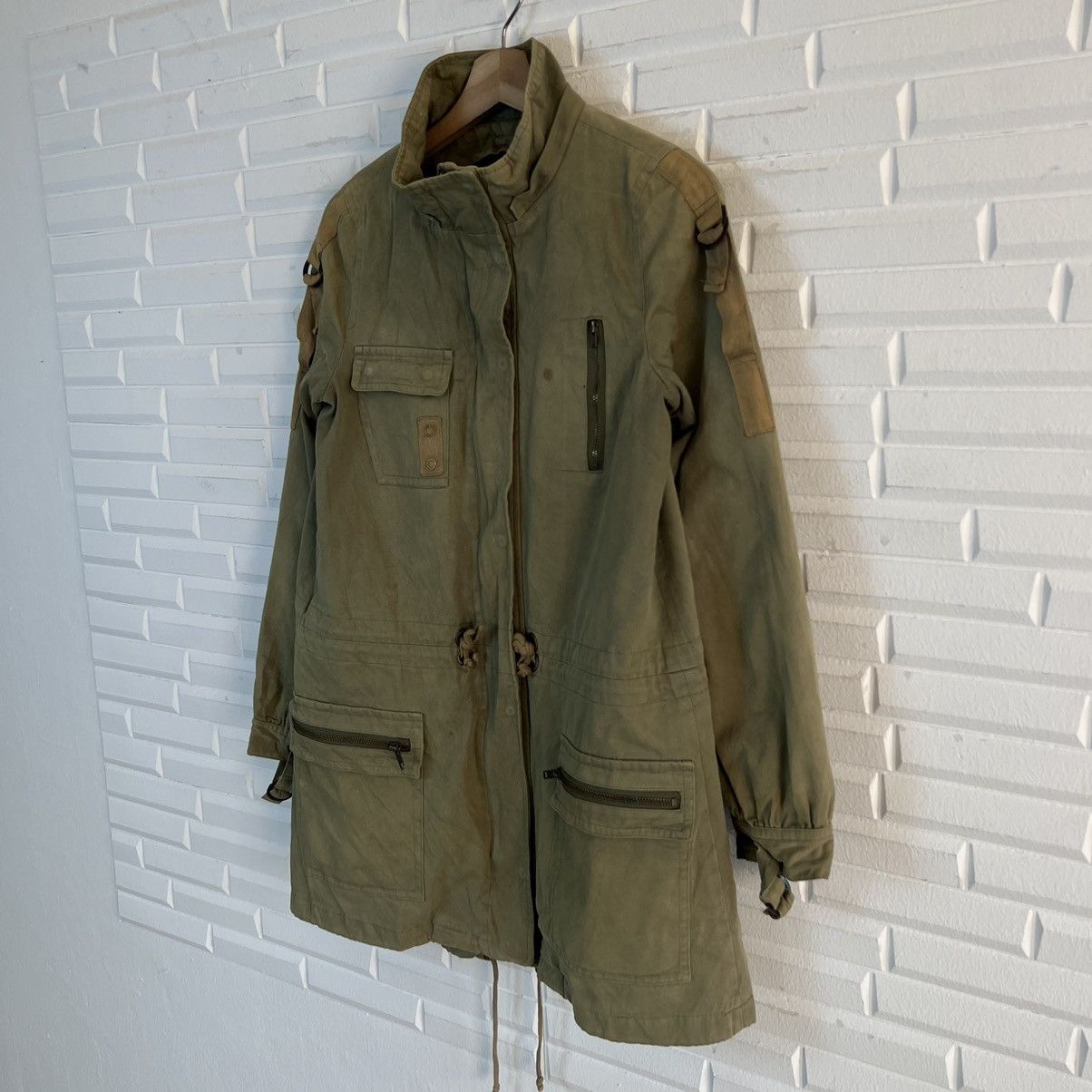 Japanese Brand RARE💥💥TOMMY GIRL PARKA PARACHUTE BIKER BONDAGE JACKET Size US S / EU 44-46 / 1 - 2 Thumbnail