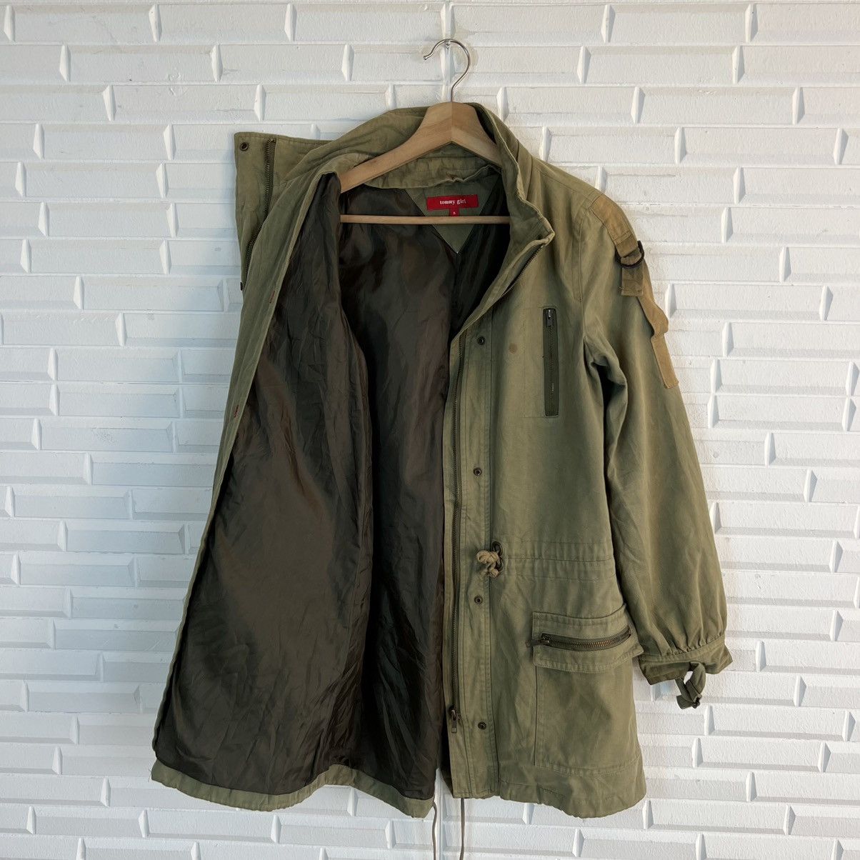 Japanese Brand RARE💥💥TOMMY GIRL PARKA PARACHUTE BIKER BONDAGE JACKET Size US S / EU 44-46 / 1 - 10 Thumbnail