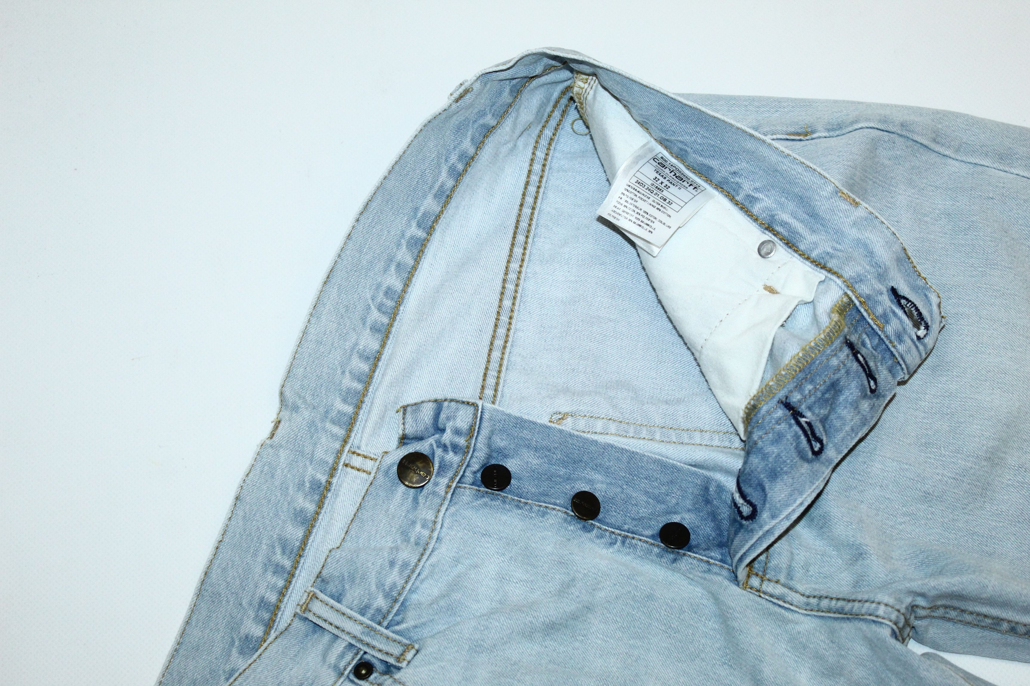 Carhartt Wip Carhartt WIP Texas Pant II Bluewash Faded Baggy Jeans Size US 34 / EU 50 - 5 Thumbnail