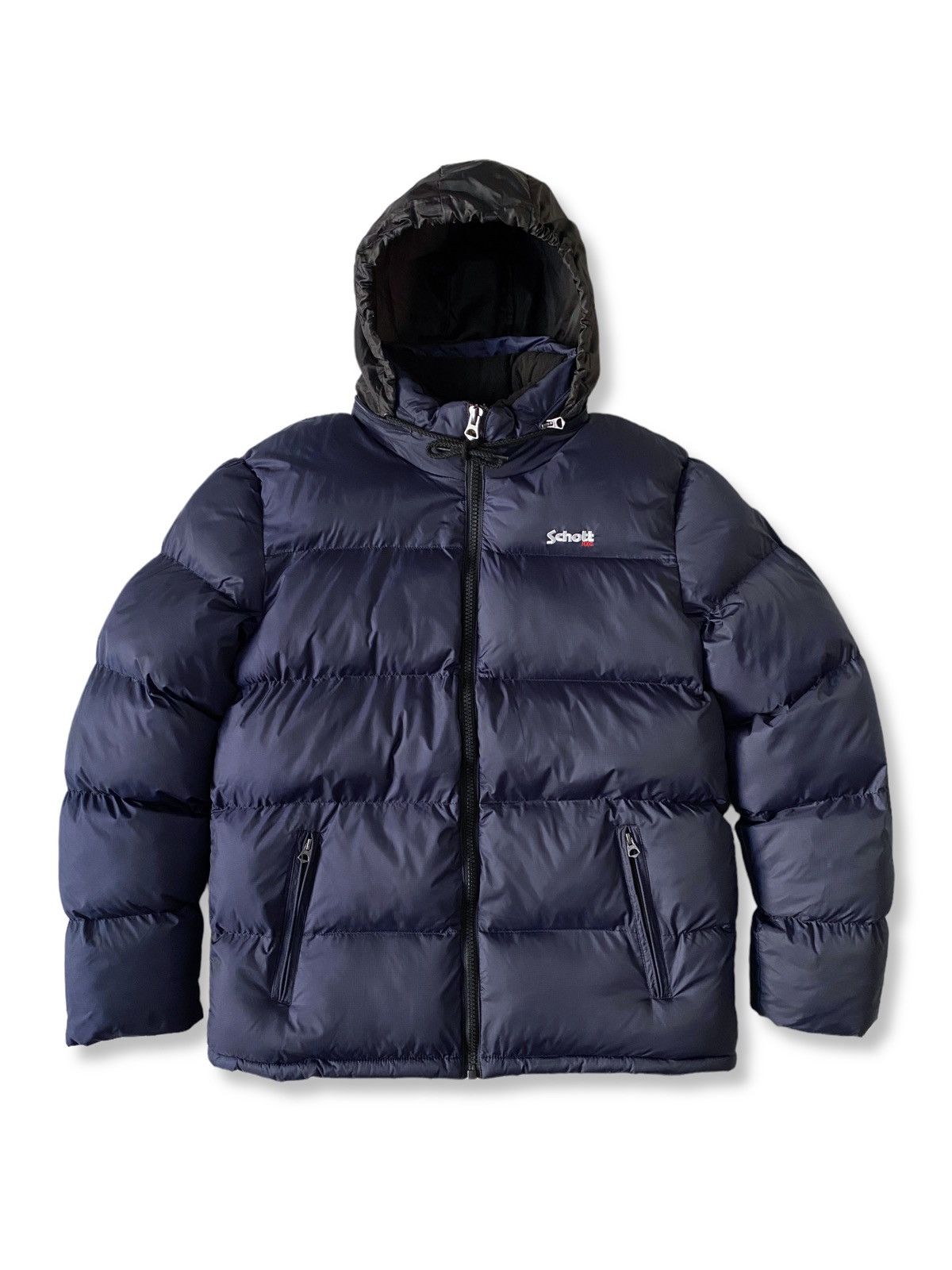 image of New Schott N.y.c. Idaho Puffer Jacket Navy, Men's (Size XL)