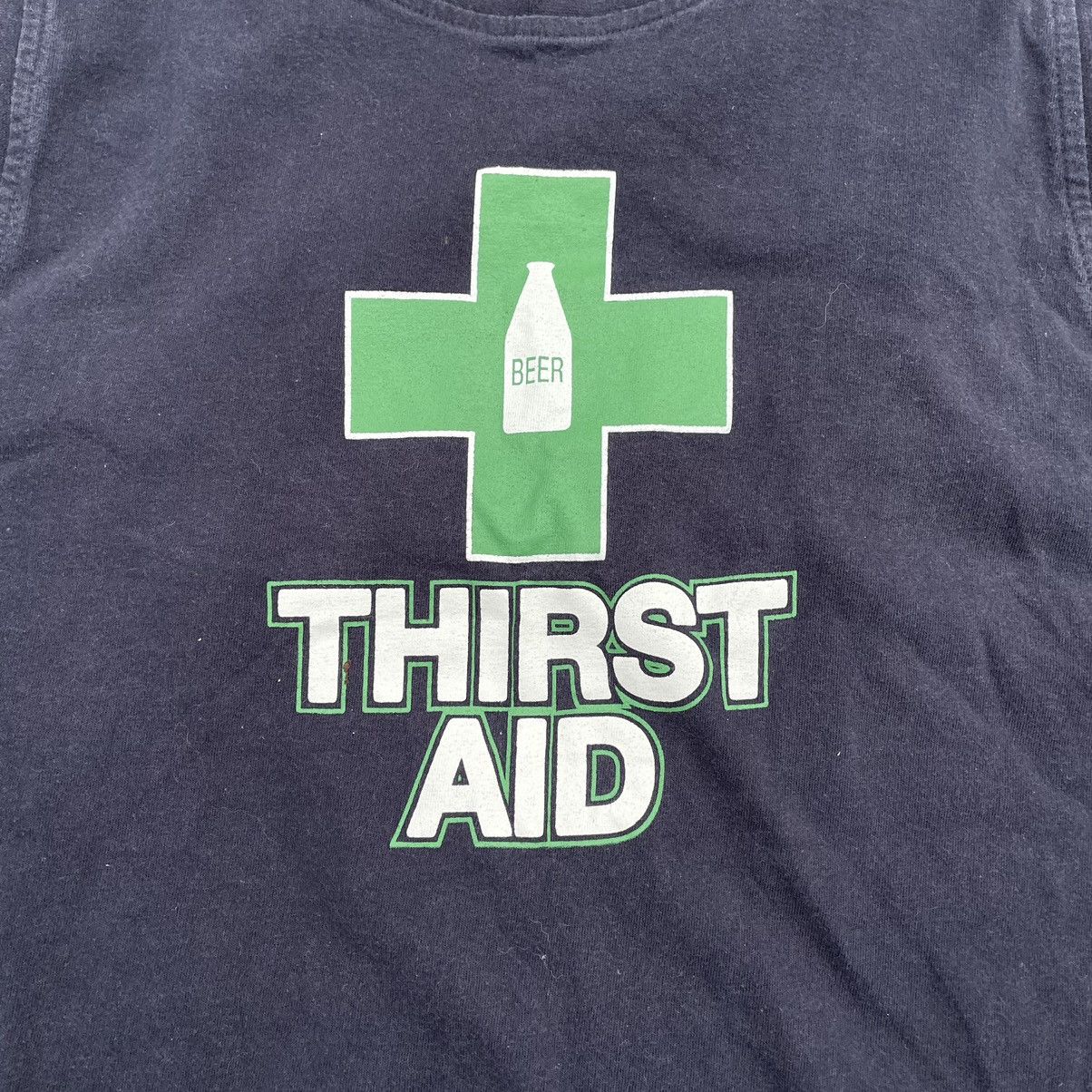 Vintage Vintage Y2K Faded Graphic Tank Top Thirst Aid Skate Boxy M Size US M / EU 48-50 / 2 - 4 Thumbnail