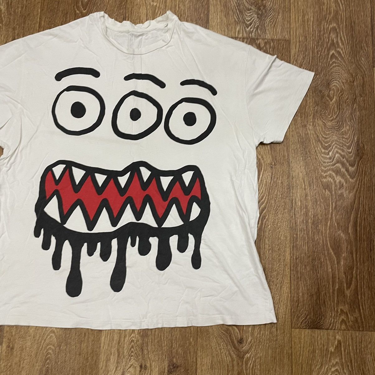 Vintage Y2K Vintage Monster Graphic Oversized Tee Cream Skate L Size US L / EU 52-54 / 3 - 3 Thumbnail