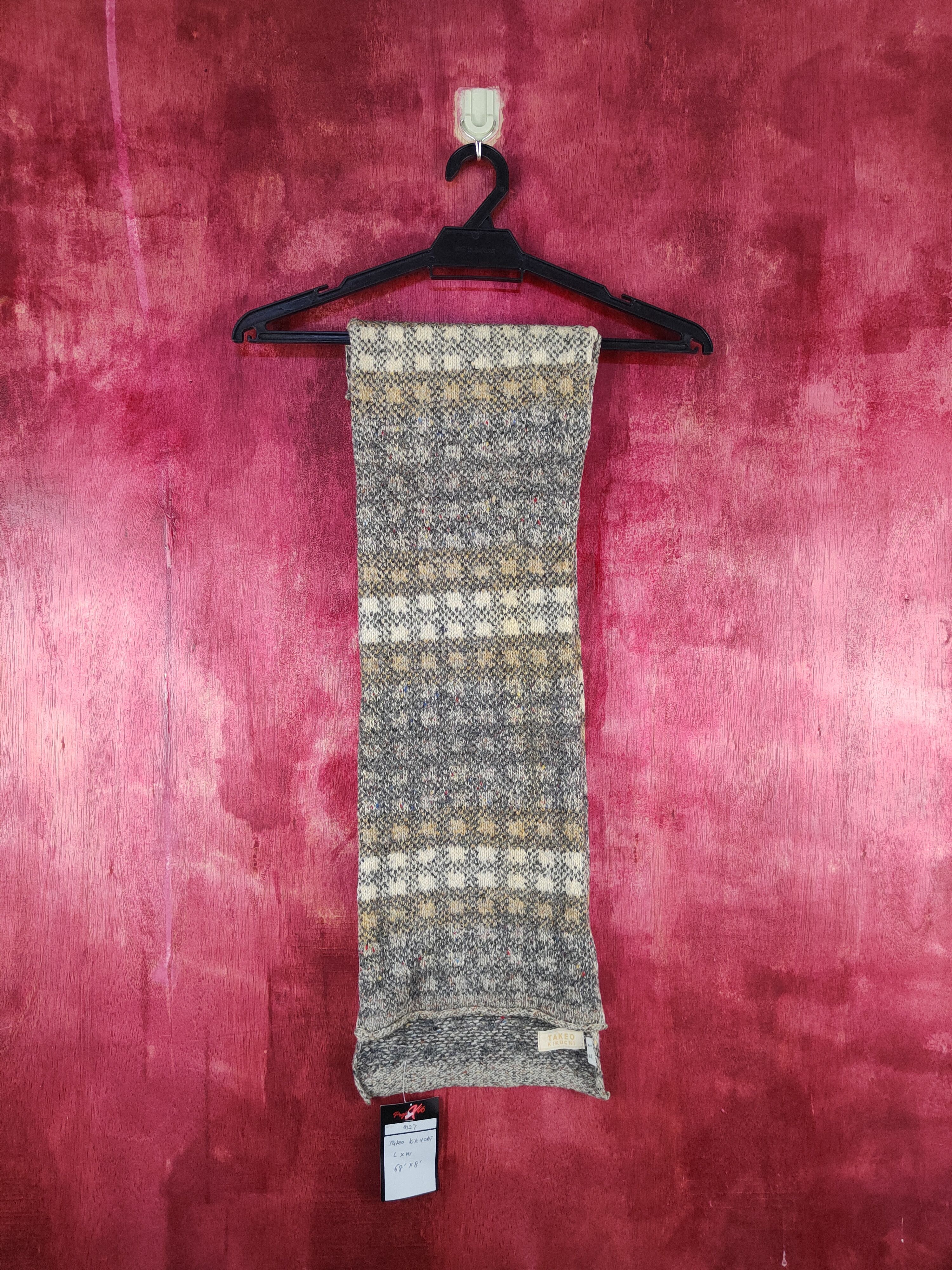Japanese Brand × Takeo Kikuchi Takeo Kikuchi checkered Muffler Scarves #m27 DL Size ONE SIZE - 1 Thumbnail