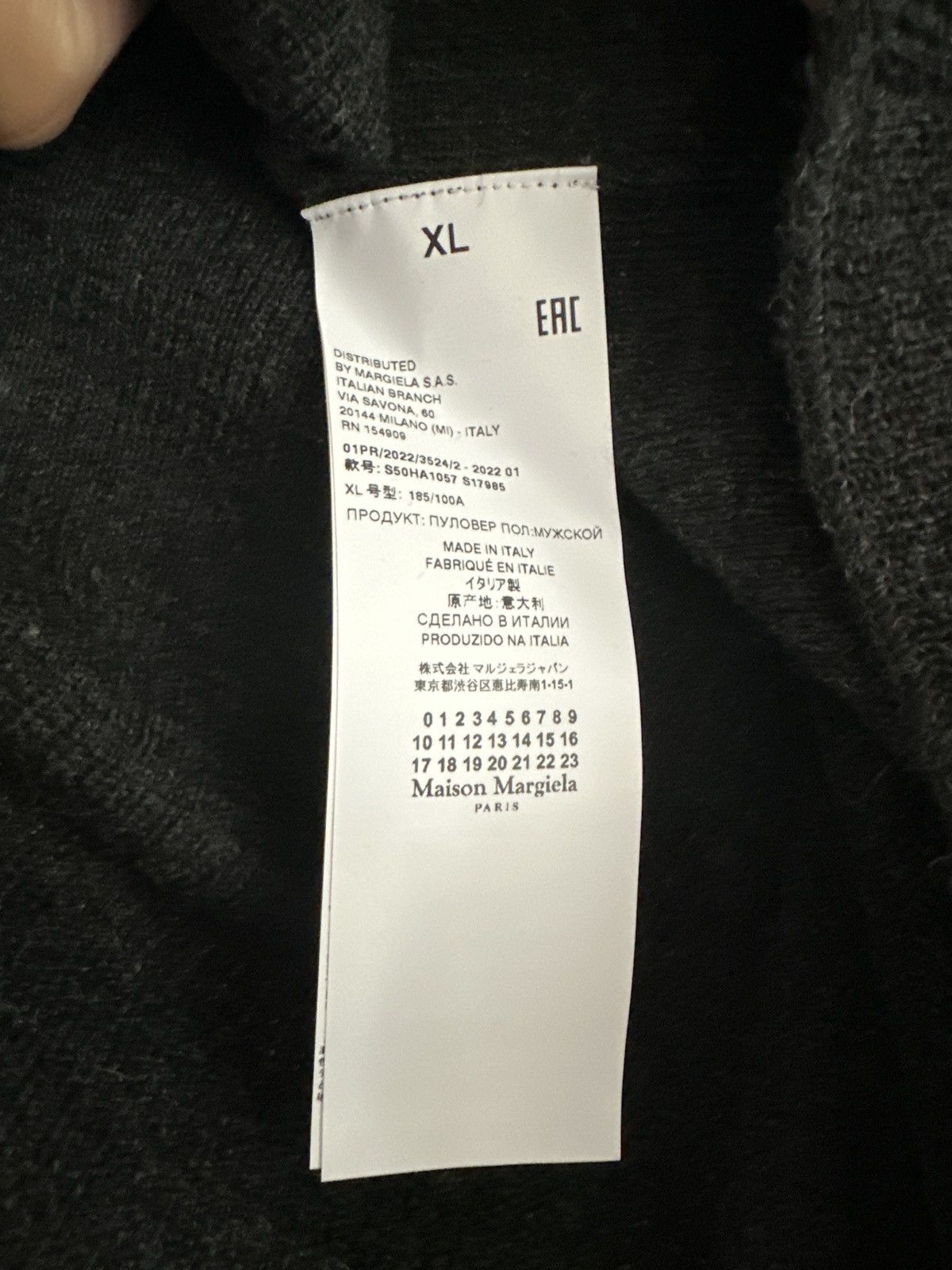Maison Margiela Like a New! ¾ Sleeve Knit Size US XL / EU 56 / 4 - 3 Thumbnail