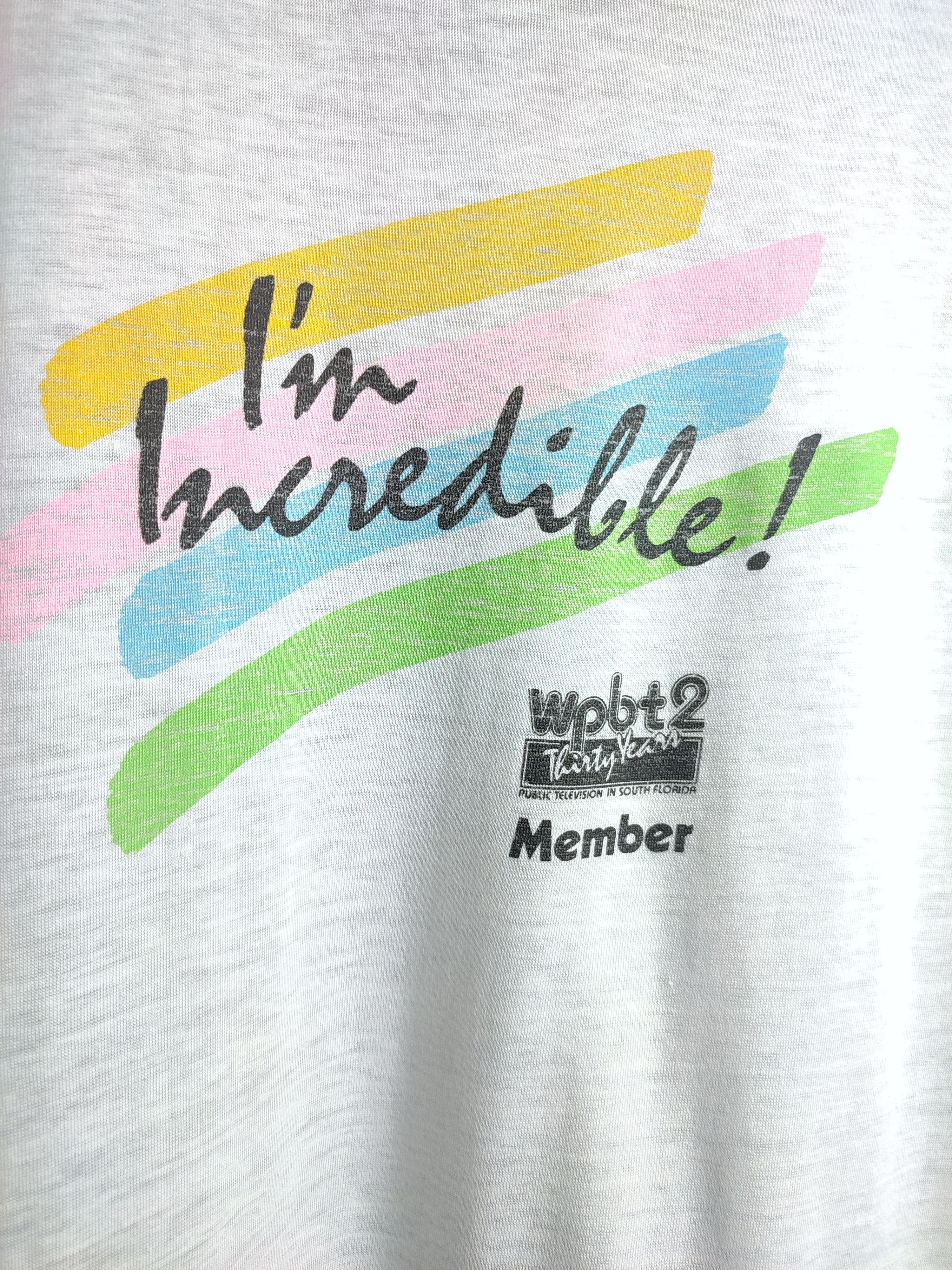 Vintage Vintage 80's wpbt2 television Florida t-shirt Size US L / EU 52-54 / 3 - 4 Thumbnail
