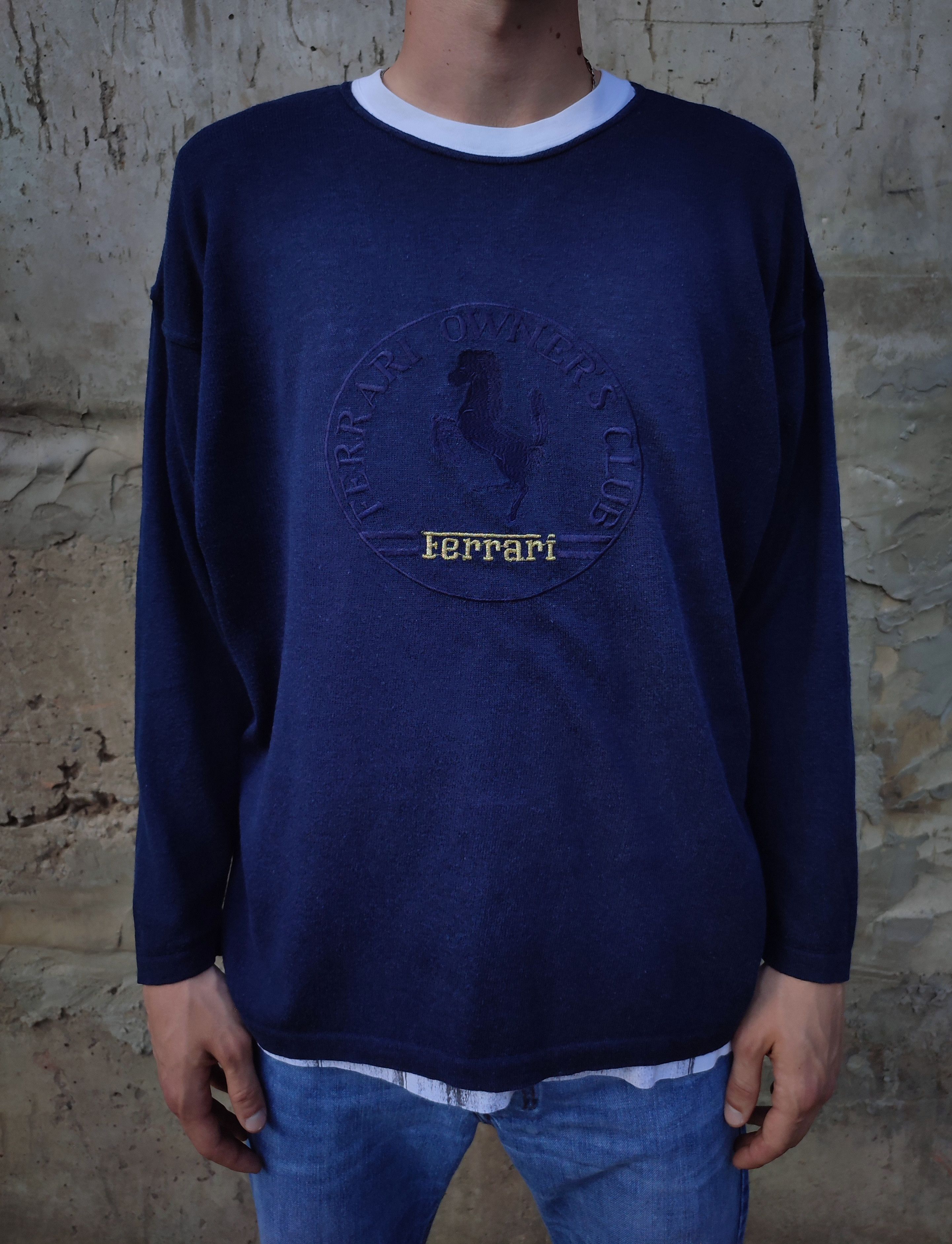 Ferrari Vintage 80's Ferrari Logo sweater Size US M / EU 48-50 / 2 - 2 Thumbnail