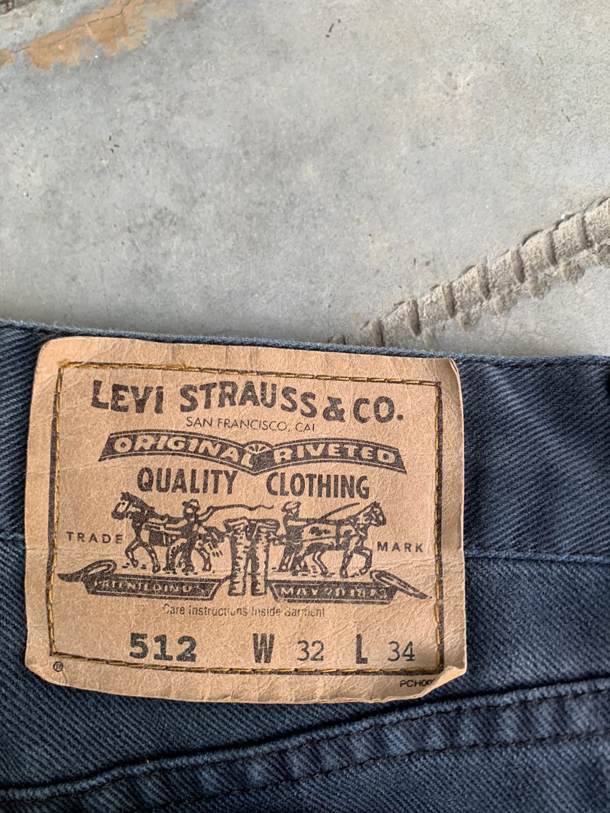 Levi's 👹Sun Faded Levis 512 Blue Faded Baggy Jeans Size US 32 / EU 48 - 12 Thumbnail