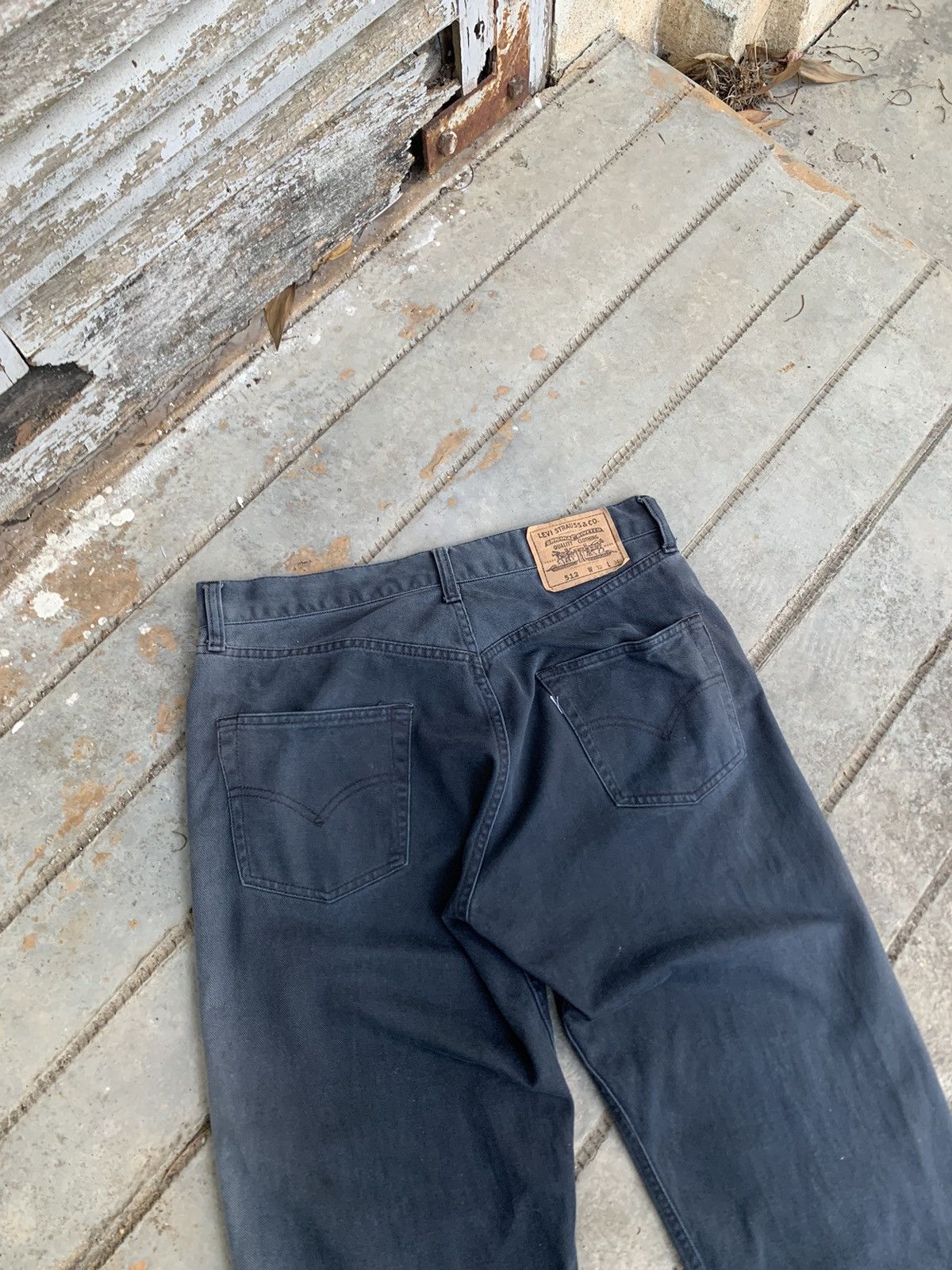 Levi's 👹Sun Faded Levis 512 Blue Faded Baggy Jeans Size US 32 / EU 48 - 15 Thumbnail