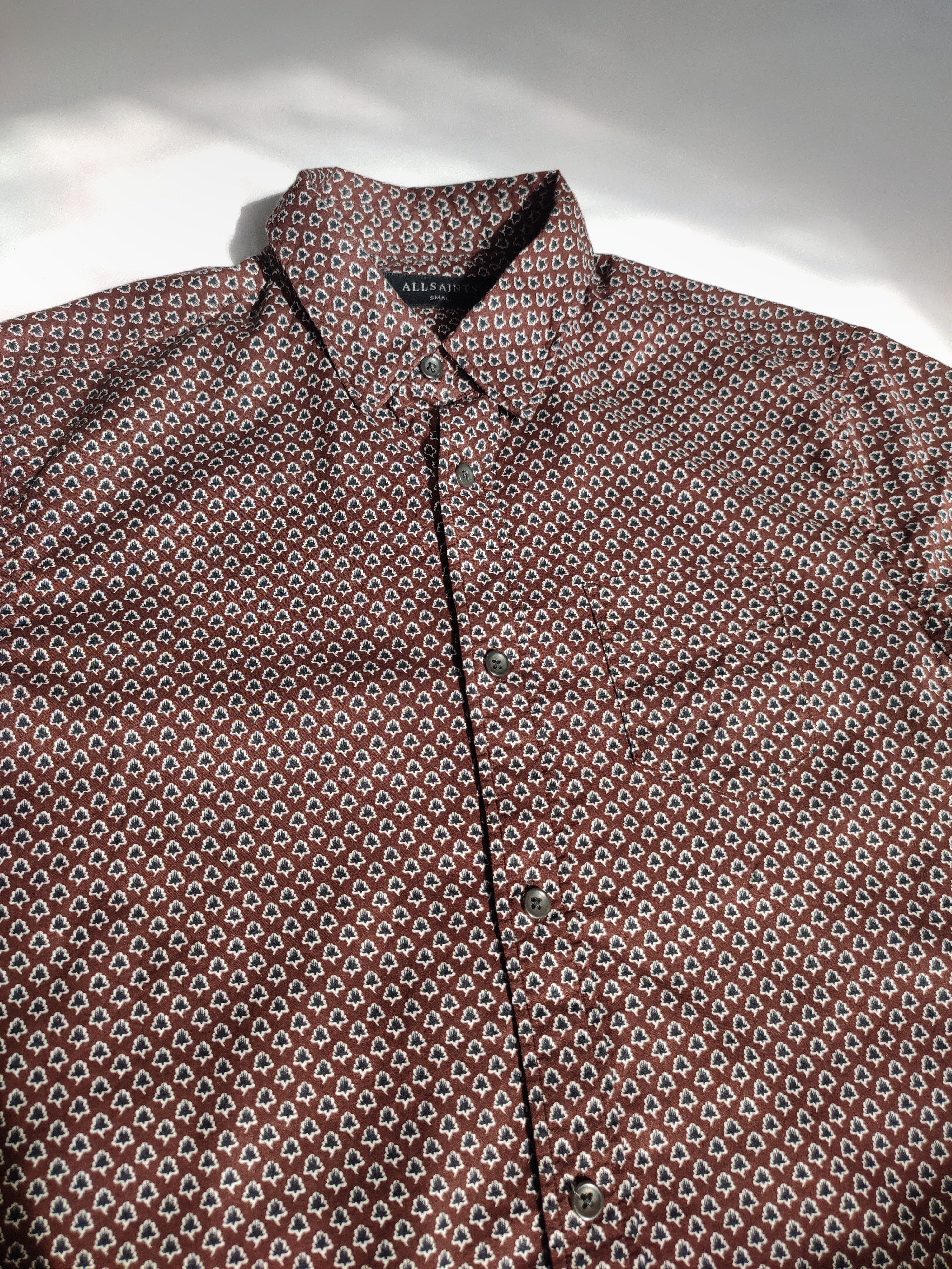 Allsaints Allsaints Printed button shirt Size US S / EU 44-46 / 1 - 2 Thumbnail