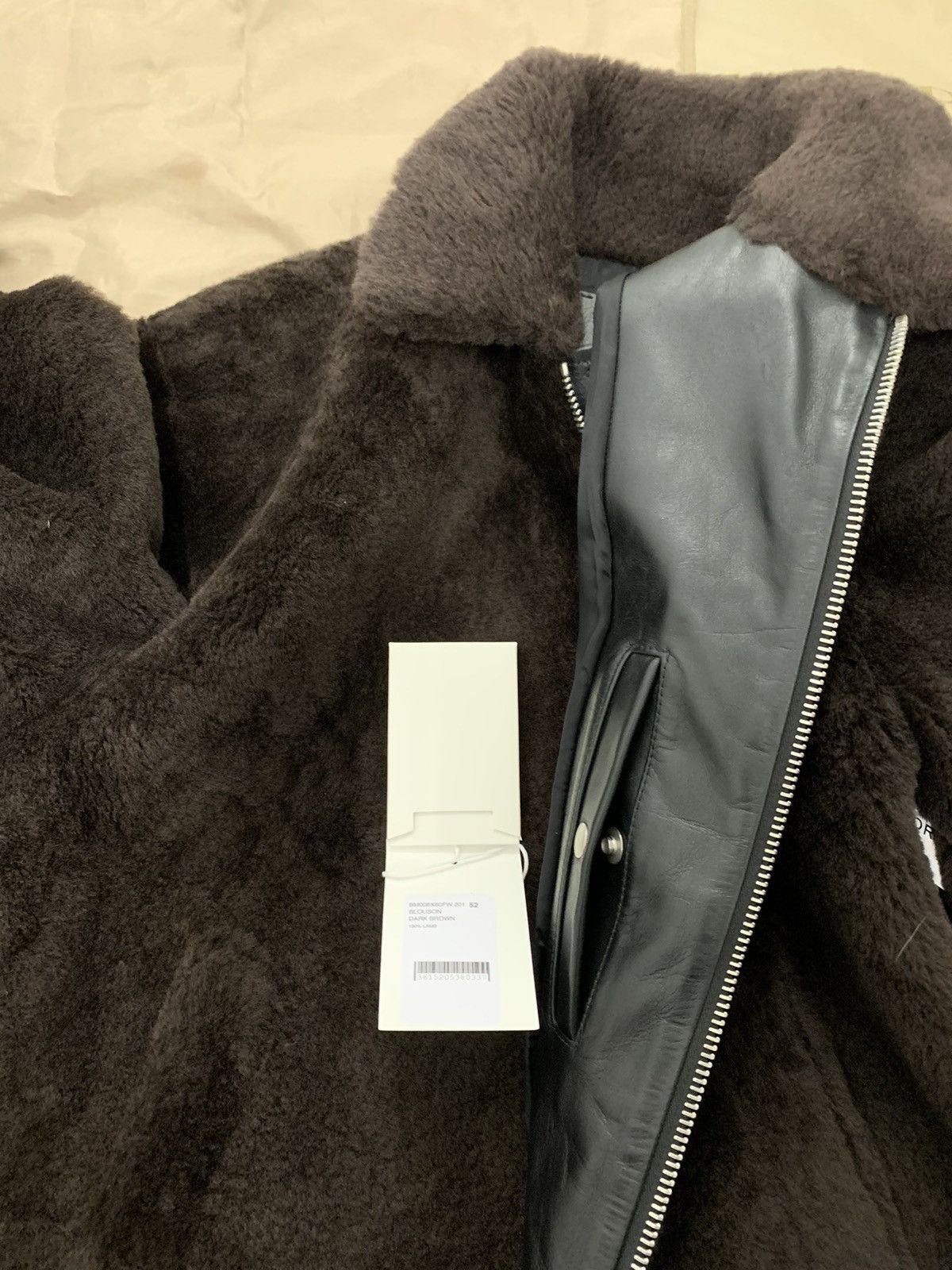 Givenchy GIVENCHY Leather Jacket Shearling In Brown Size 52 $6500 Size US L / EU 52-54 / 3 - 5 Thumbnail