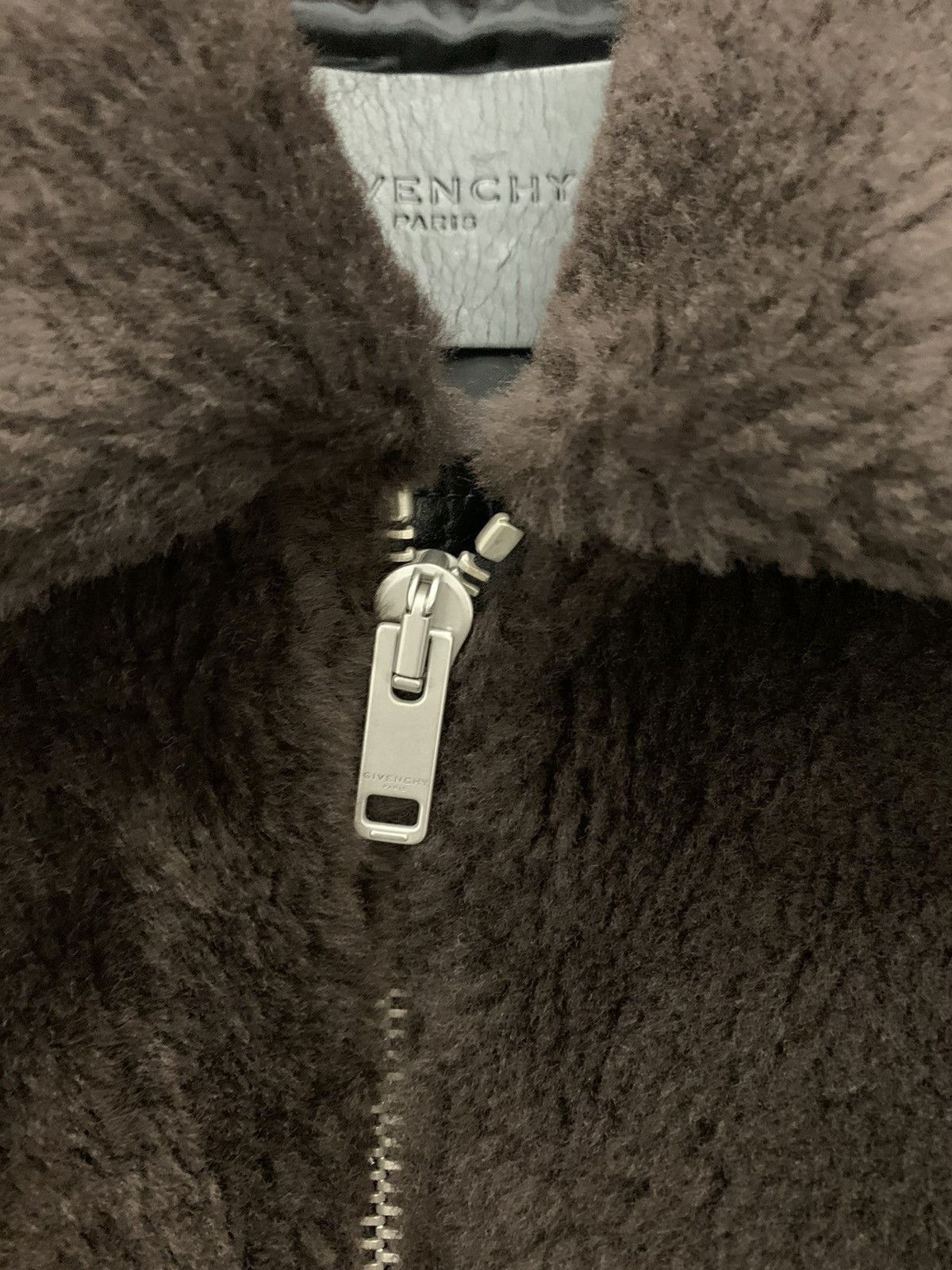 Givenchy GIVENCHY Leather Jacket Shearling In Brown Size 52 $6500 Size US L / EU 52-54 / 3 - 3 Thumbnail