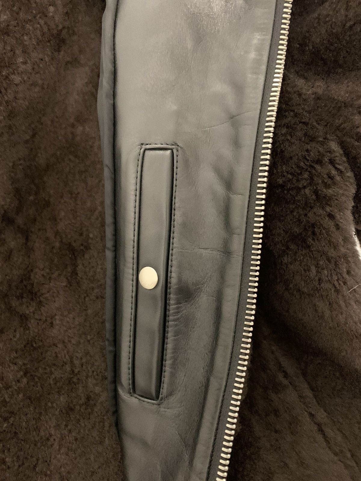 Givenchy GIVENCHY Leather Jacket Shearling In Brown Size 52 $6500 Size US L / EU 52-54 / 3 - 4 Thumbnail