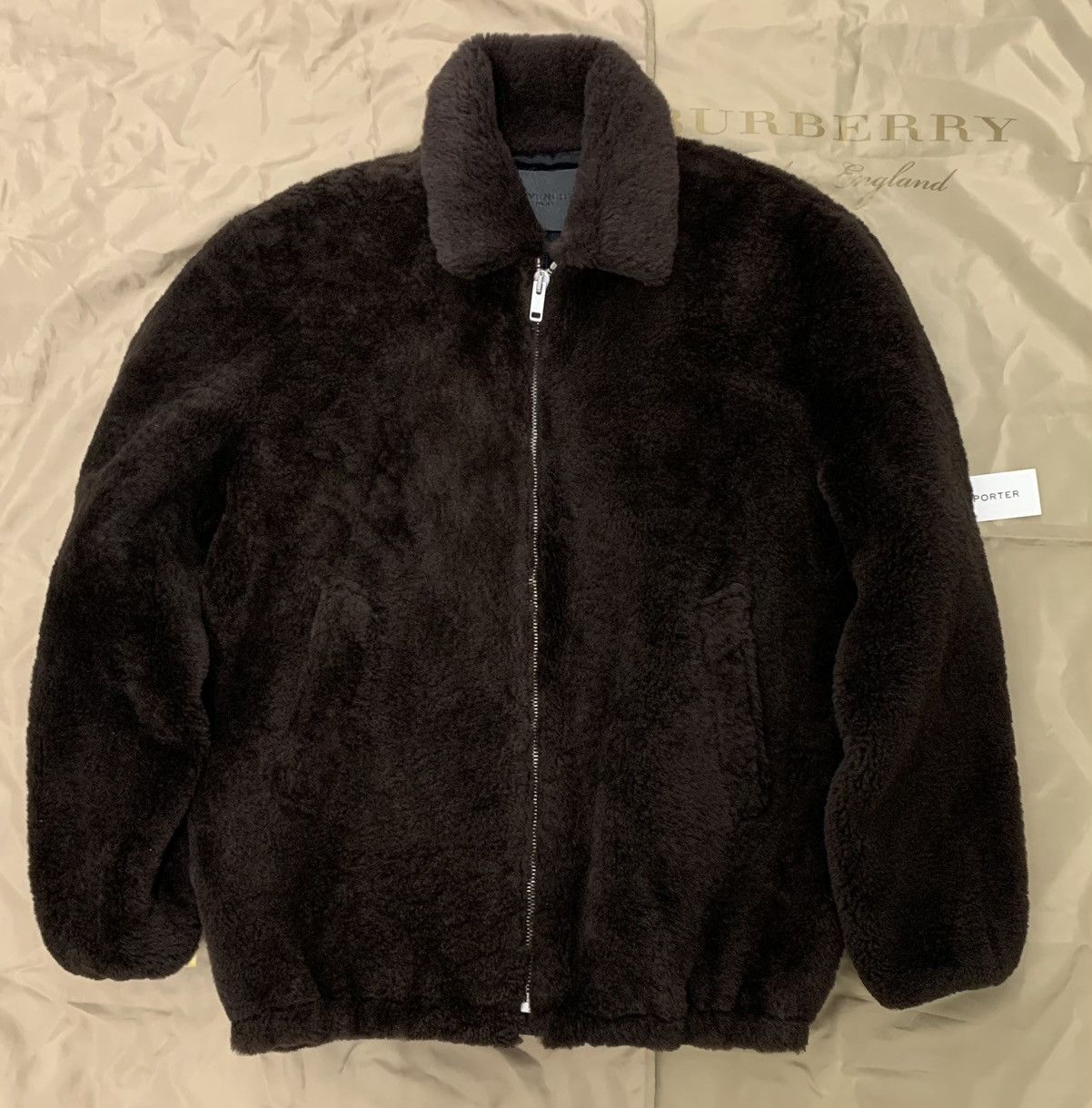 Givenchy GIVENCHY Leather Jacket Shearling In Brown Size 52 $6500 Size US L / EU 52-54 / 3 - 2 Thumbnail