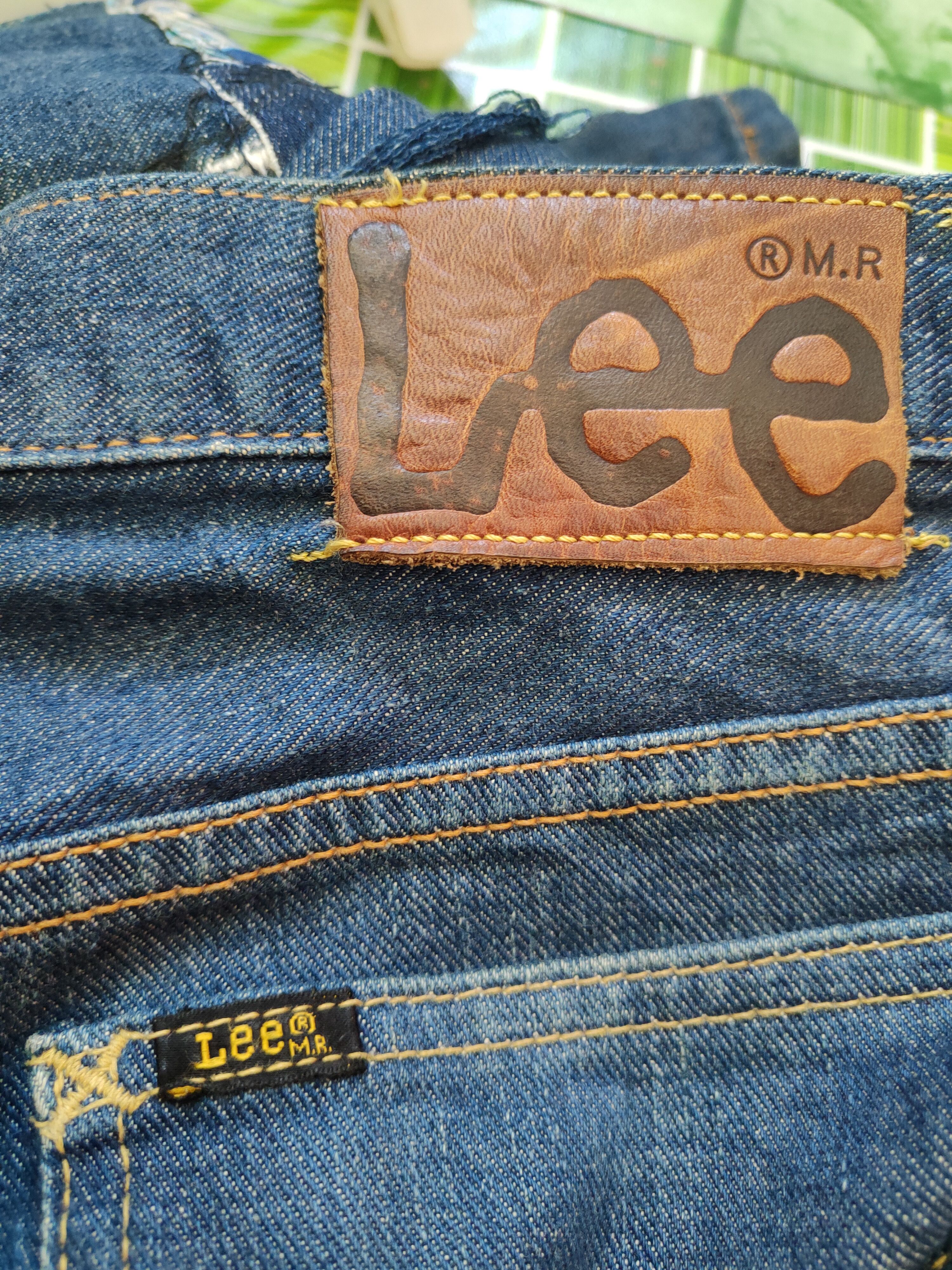 Japanese Brand Lee distressed custom reworked Patchwork Denim Pants #5295DL Size US 30 / EU 46 - 12 Thumbnail
