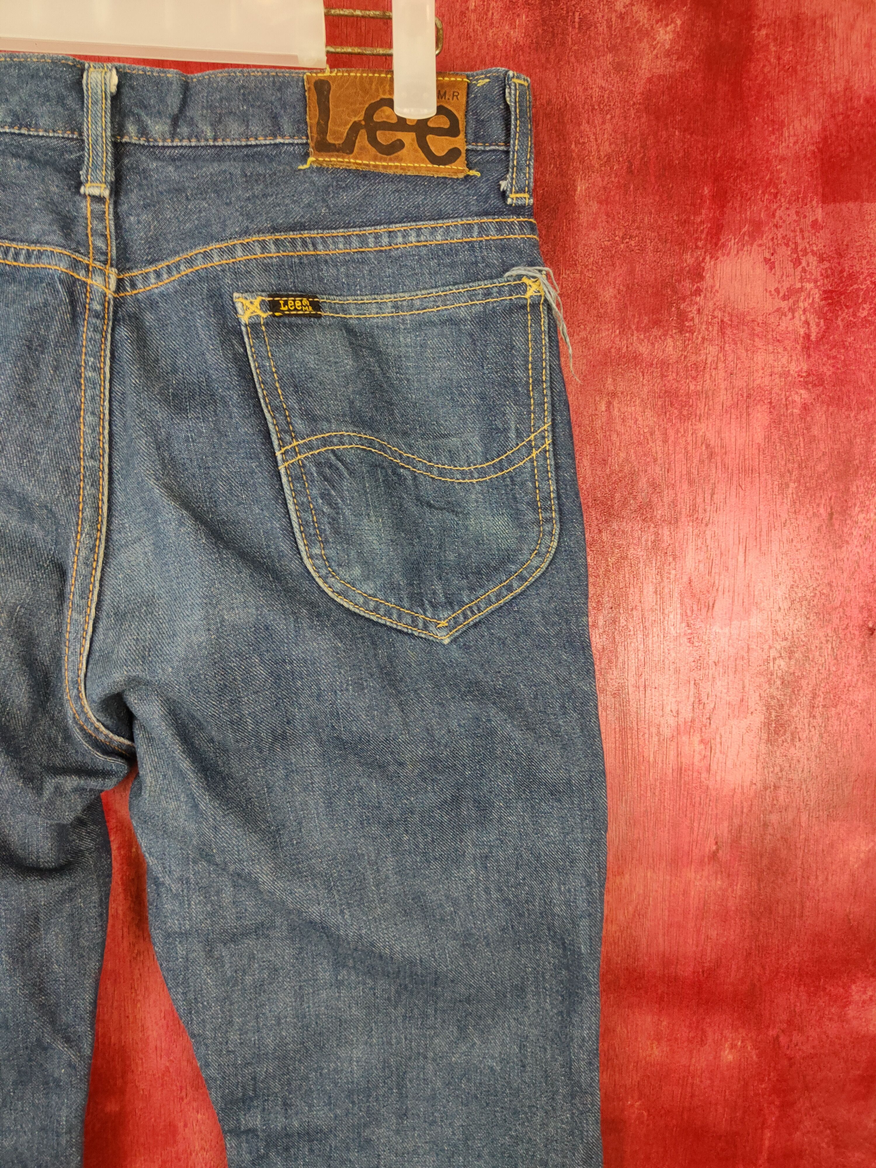 Japanese Brand Lee distressed custom reworked Patchwork Denim Pants #5295DL Size US 30 / EU 46 - 10 Thumbnail