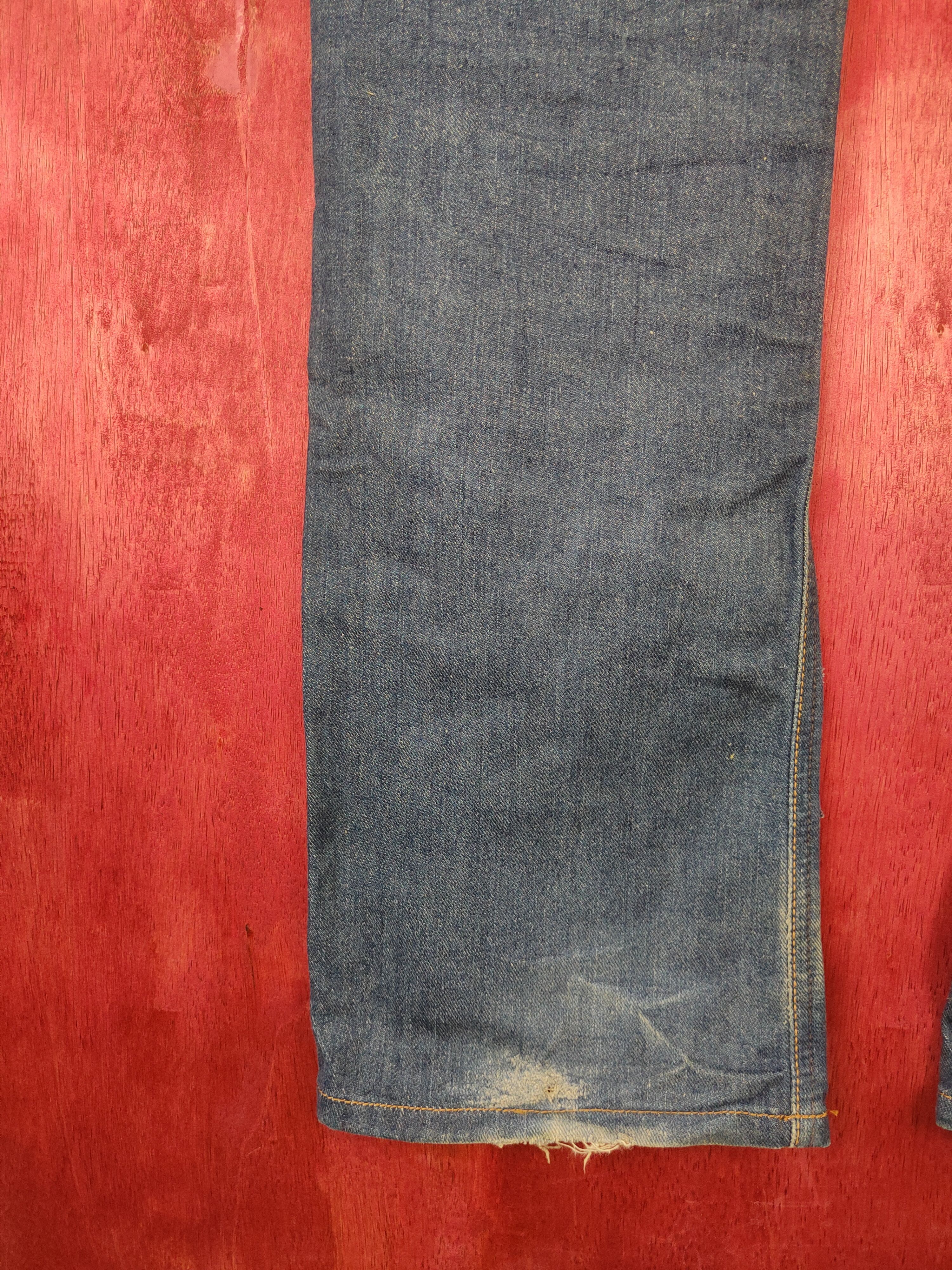 Japanese Brand Lee distressed custom reworked Patchwork Denim Pants #5295DL Size US 30 / EU 46 - 9 Thumbnail
