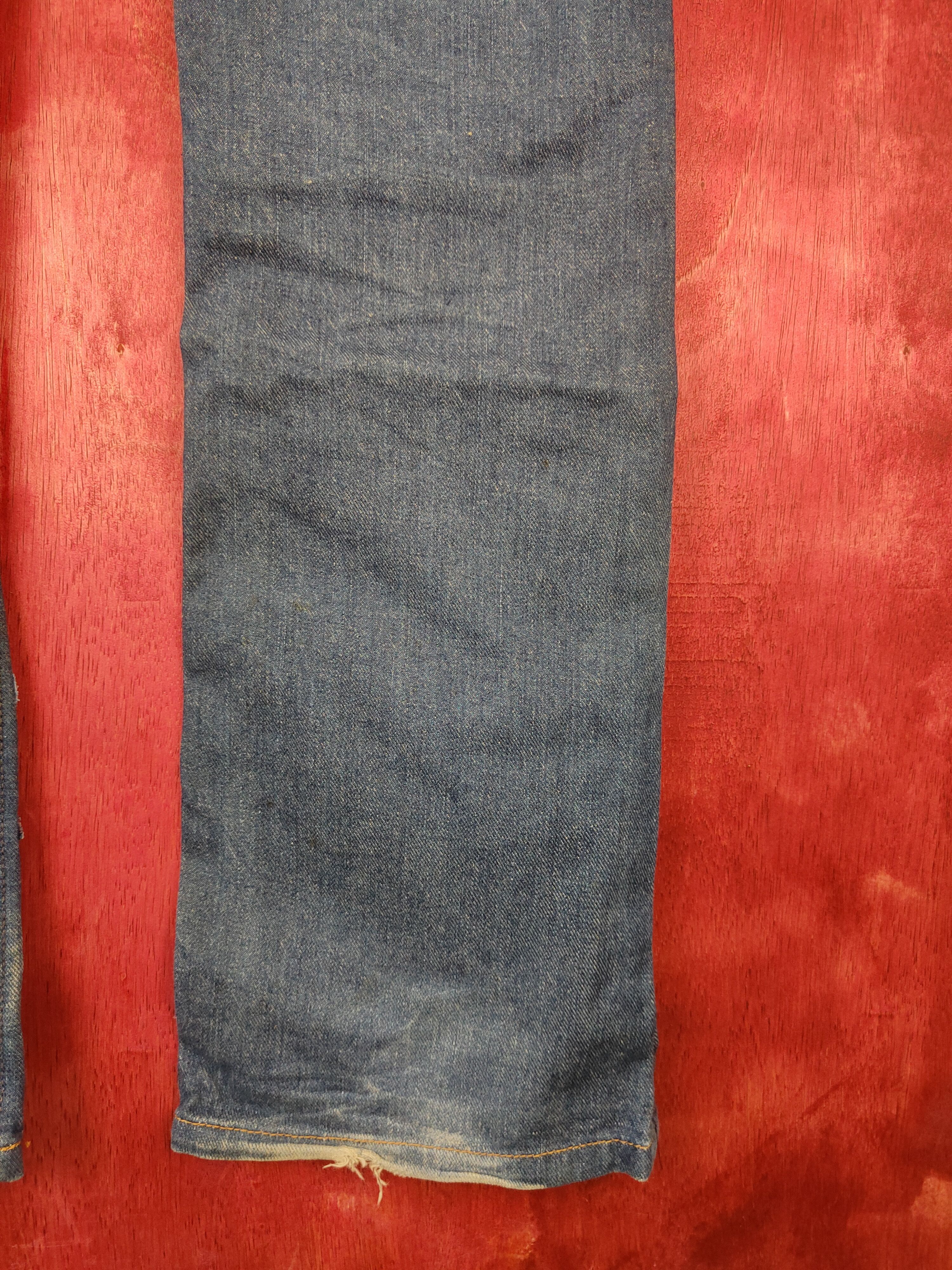 Japanese Brand Lee distressed custom reworked Patchwork Denim Pants #5295DL Size US 30 / EU 46 - 11 Thumbnail