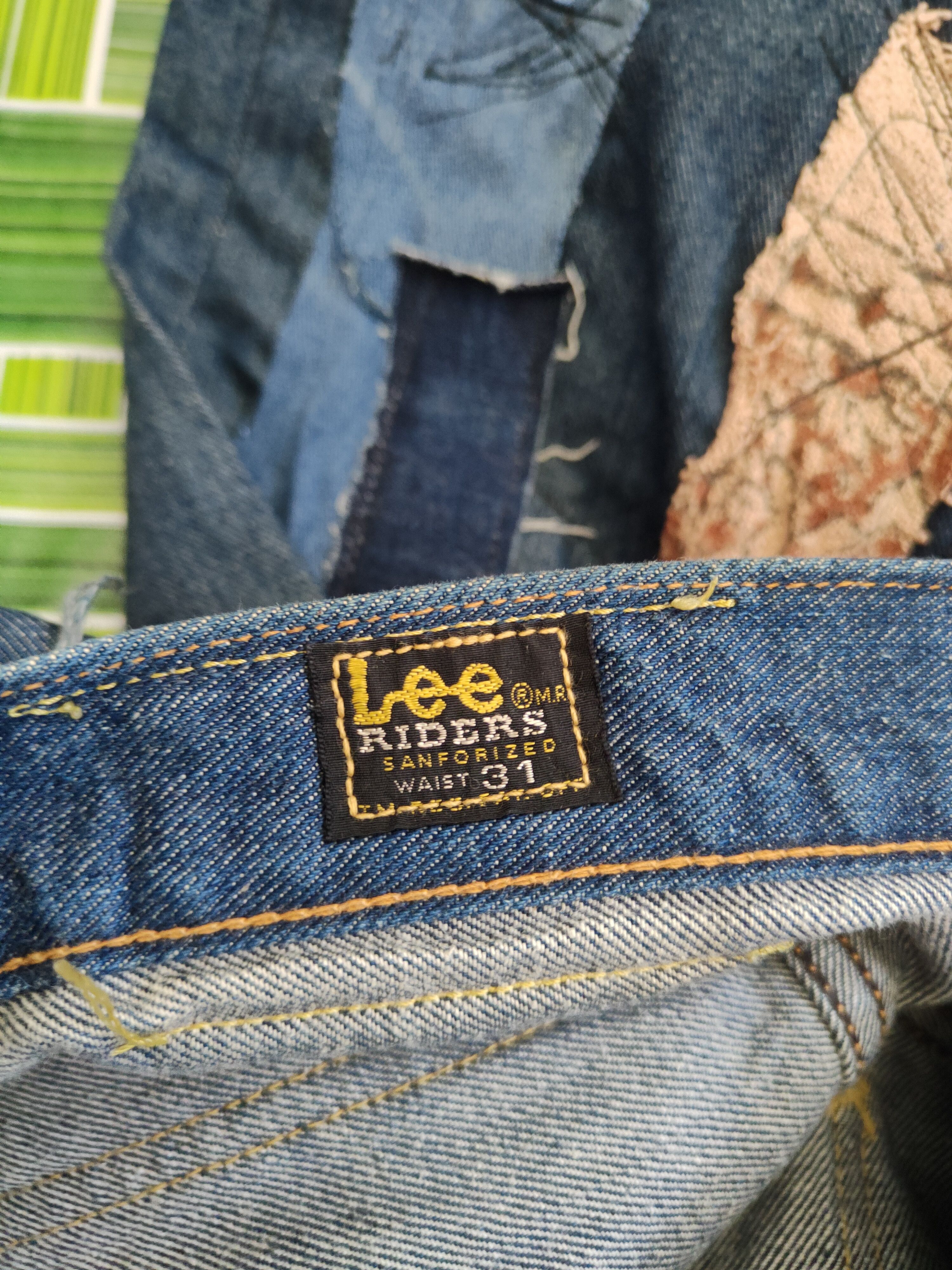 Japanese Brand Lee distressed custom reworked Patchwork Denim Pants #5295DL Size US 30 / EU 46 - 14 Thumbnail