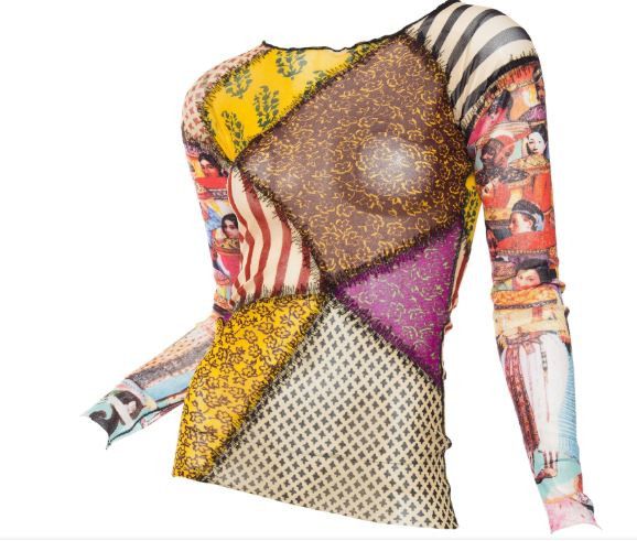 Jean Paul Gaultier Jean Paul Gaultier Transparent Patchwork Mesh T-shirt Top Size US M / EU 48-50 / 2 - 5 Thumbnail