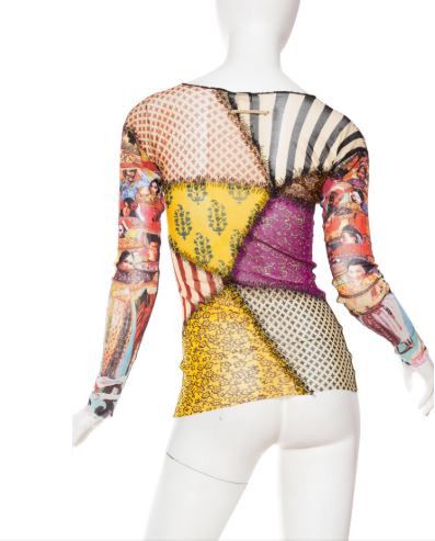 Jean Paul Gaultier Jean Paul Gaultier Transparent Patchwork Mesh T-shirt Top Size US M / EU 48-50 / 2 - 7 Thumbnail