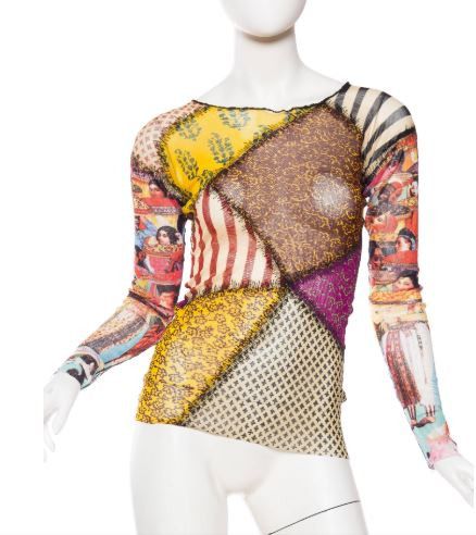 Jean Paul Gaultier Jean Paul Gaultier Transparent Patchwork Mesh T-shirt Top Size US M / EU 48-50 / 2 - 6 Thumbnail