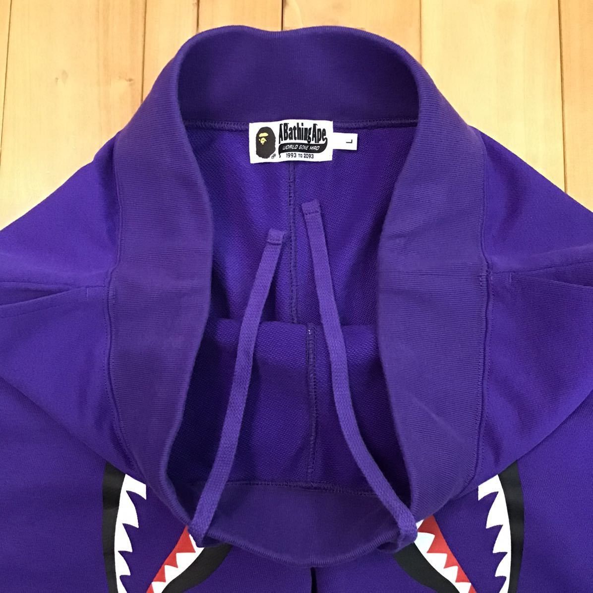 Bape BAPE SHARK BASKETBALL SWEAT SHORTS Purple ape ★size L Size US 34 / EU 50 - 4 Thumbnail