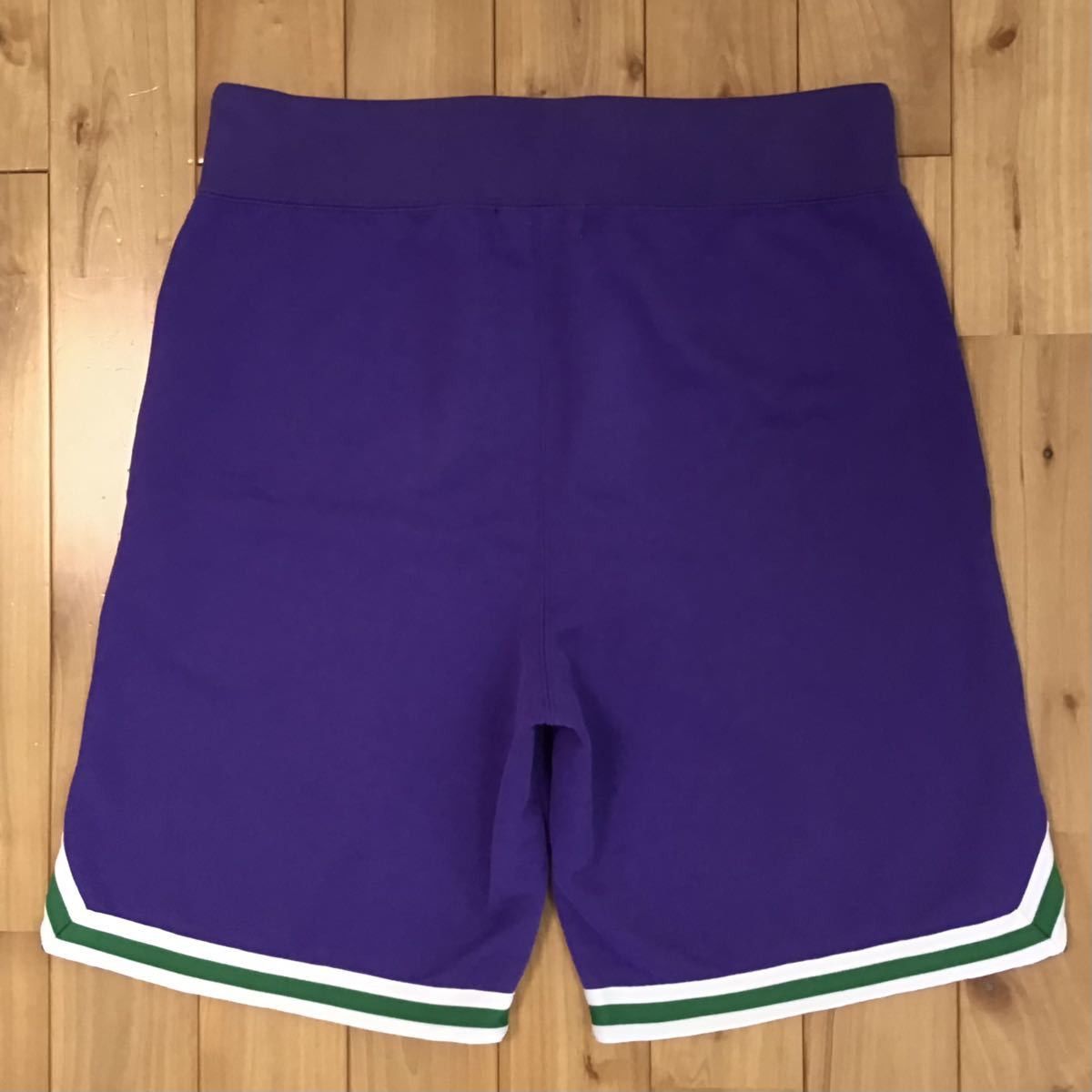 Bape BAPE SHARK BASKETBALL SWEAT SHORTS Purple ape ★size L Size US 34 / EU 50 - 3 Thumbnail