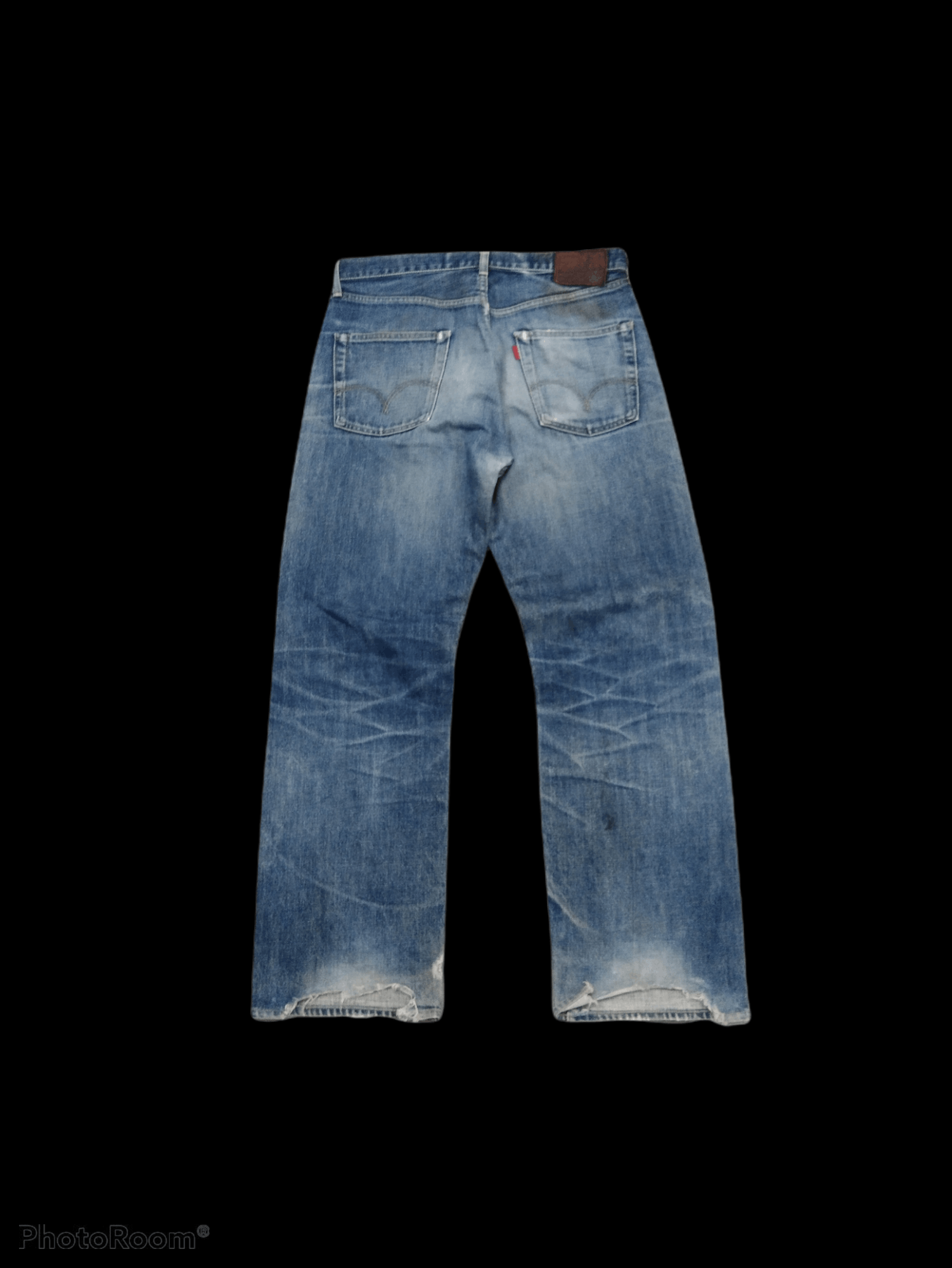 Japanese Brand DISTRESSED JAPANESE BRAND MADE IN JAPAN SELVEDGE DENIM Size US 33 - 2 Thumbnail