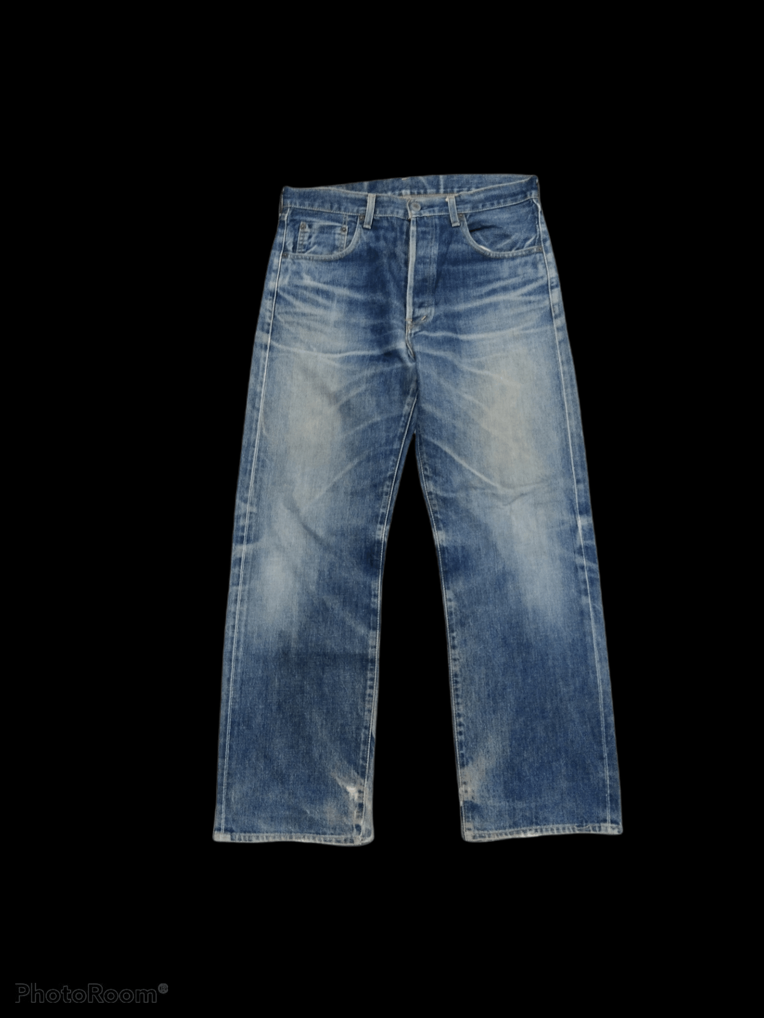 Japanese Brand DISTRESSED JAPANESE BRAND MADE IN JAPAN SELVEDGE DENIM Size US 33 - 1 Thumbnail