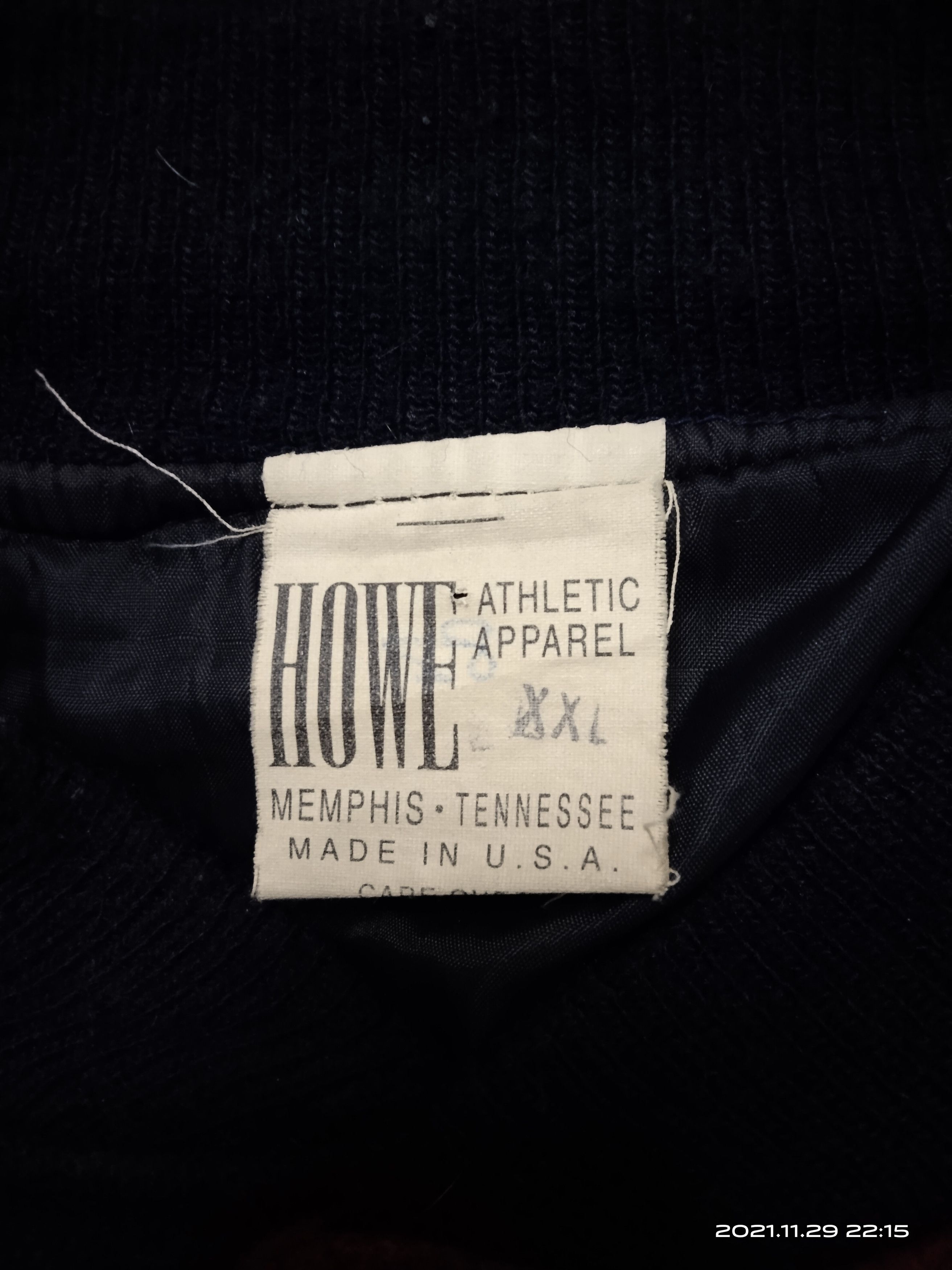 Vintage HiPPIES VARSITY WOOL HOWE JACKET MULTICOLOUR Size US XXL / EU 58 / 5 - 5 Thumbnail