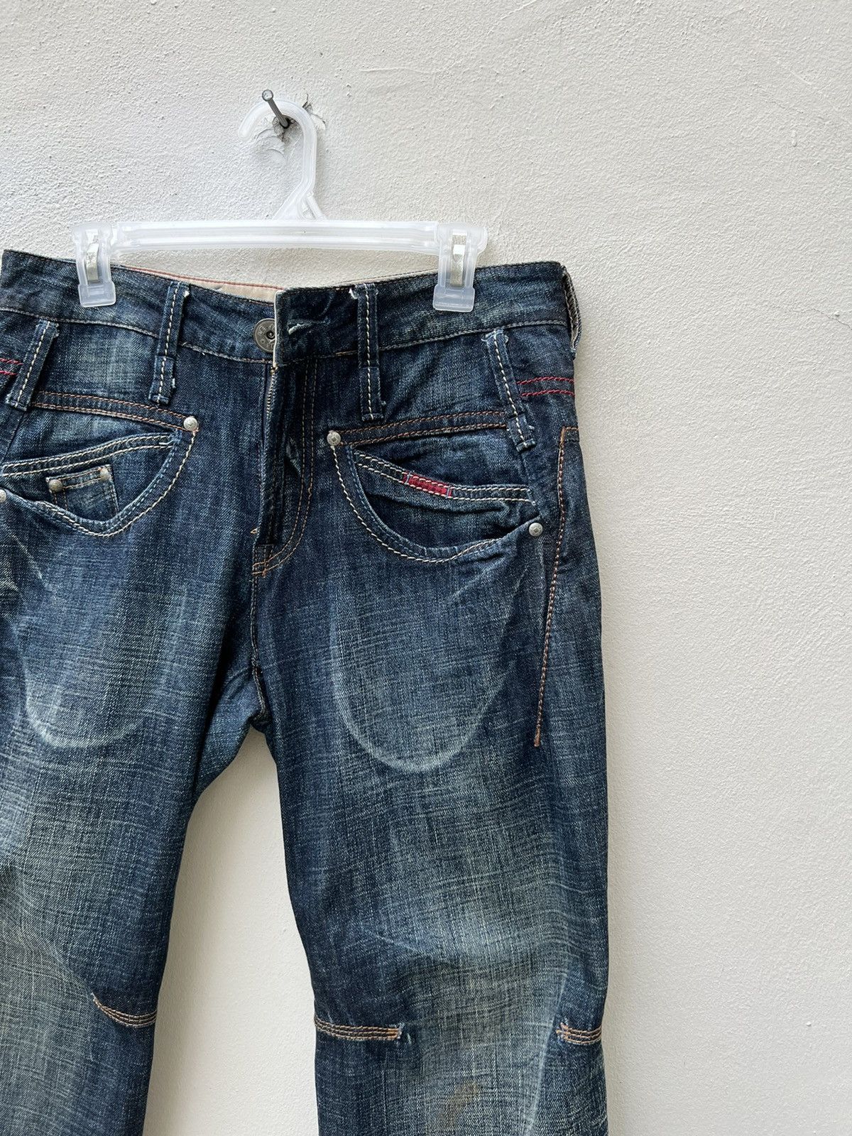 Marithe + Francois Girbaud Marithe Francois Girbaud Multiple Pocket Cargo Denim Pant Size US 30 / EU 46 - 11 Thumbnail