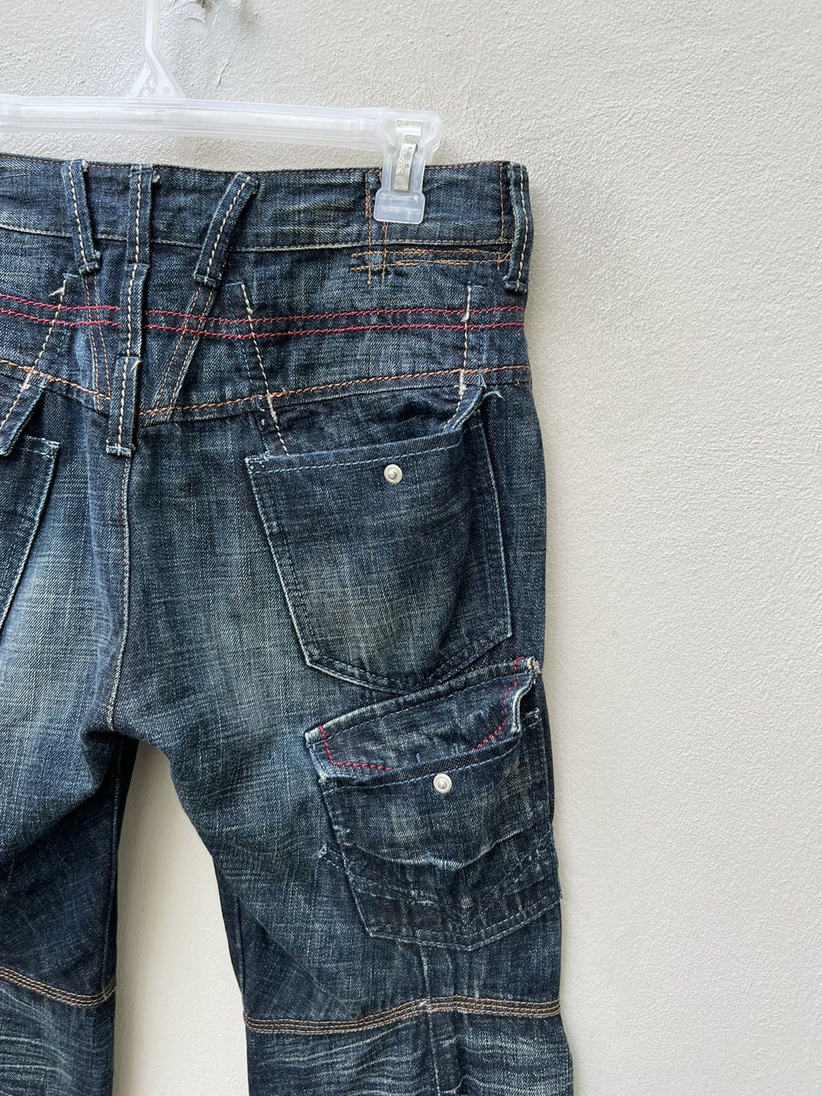 Marithe + Francois Girbaud Marithe Francois Girbaud Multiple Pocket Cargo Denim Pant Size US 30 / EU 46 - 19 Thumbnail
