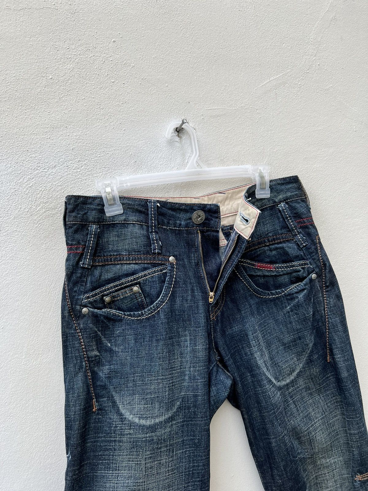 Marithe + Francois Girbaud Marithe Francois Girbaud Multiple Pocket Cargo Denim Pant Size US 30 / EU 46 - 8 Thumbnail