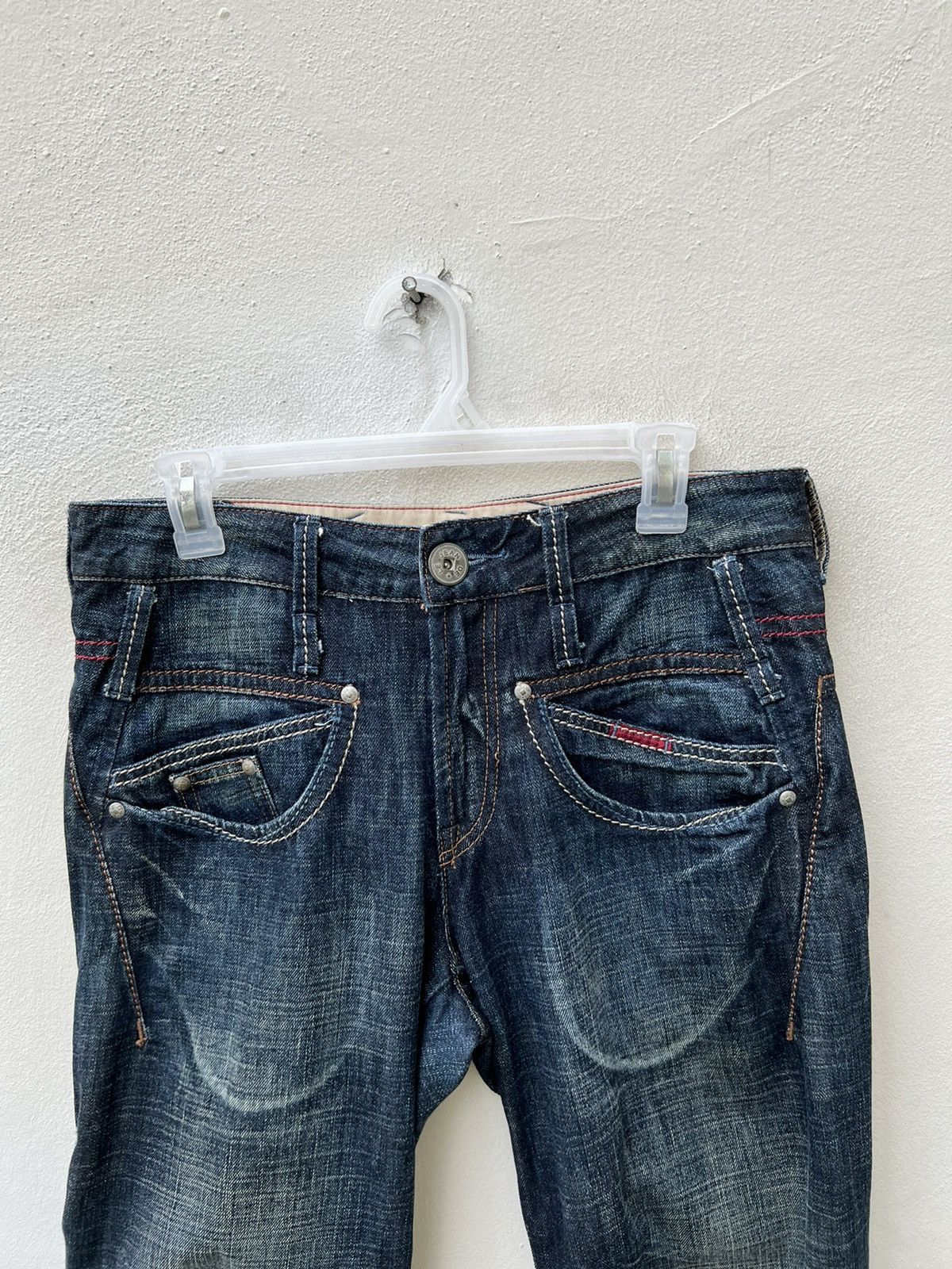 Marithe + Francois Girbaud Marithe Francois Girbaud Multiple Pocket Cargo Denim Pant Size US 30 / EU 46 - 7 Thumbnail