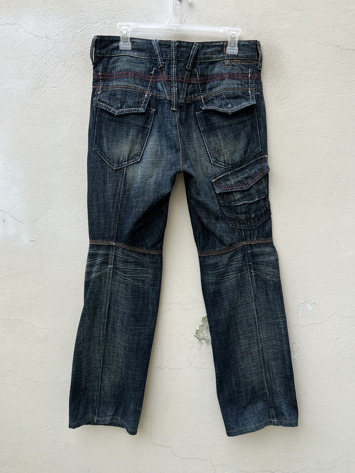 Marithe + Francois Girbaud Marithe Francois Girbaud Multiple Pocket Cargo Denim Pant Size US 30 / EU 46 - 15 Thumbnail