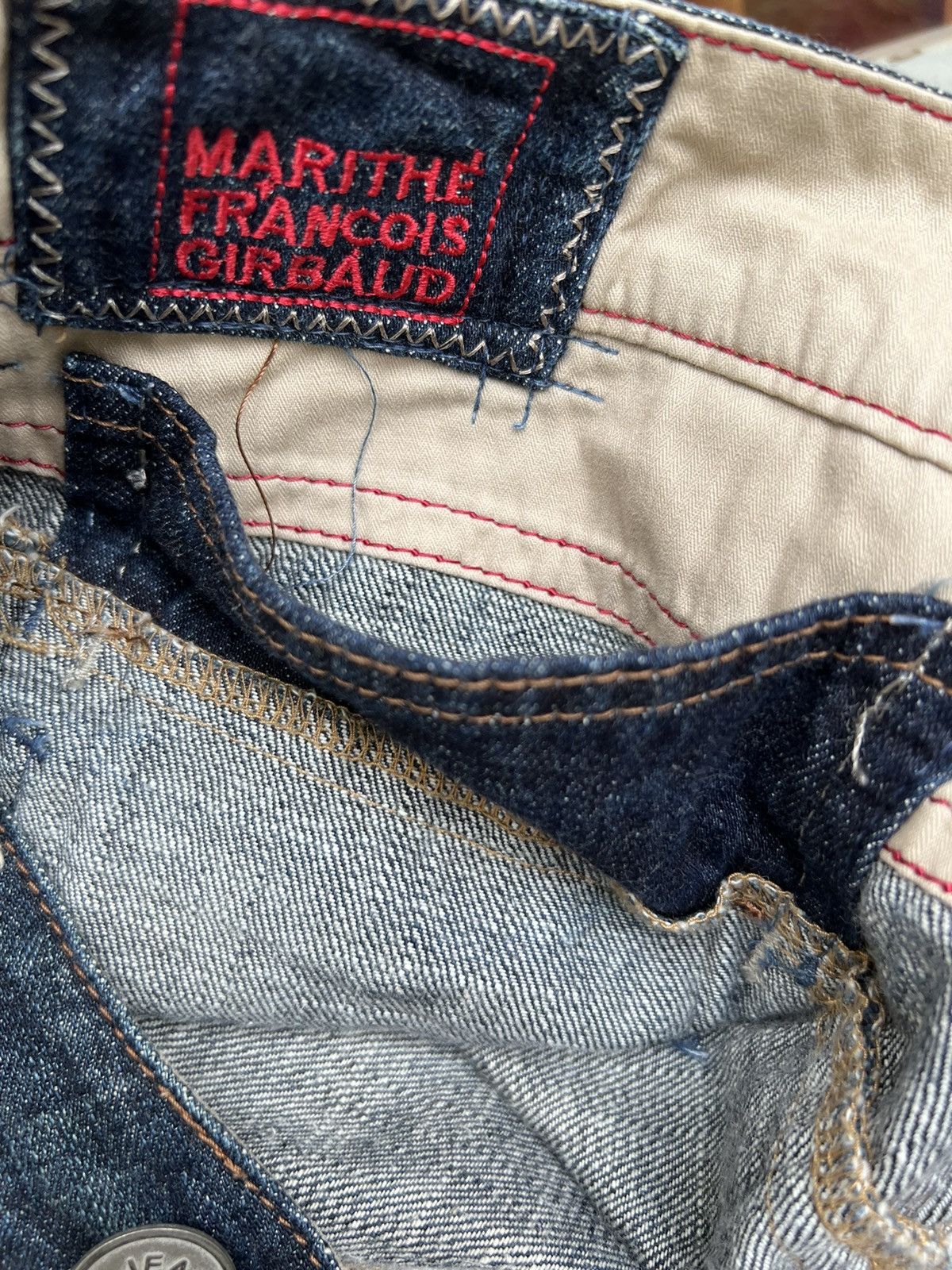 Marithe + Francois Girbaud Marithe Francois Girbaud Multiple Pocket Cargo Denim Pant Size US 30 / EU 46 - 21 Thumbnail