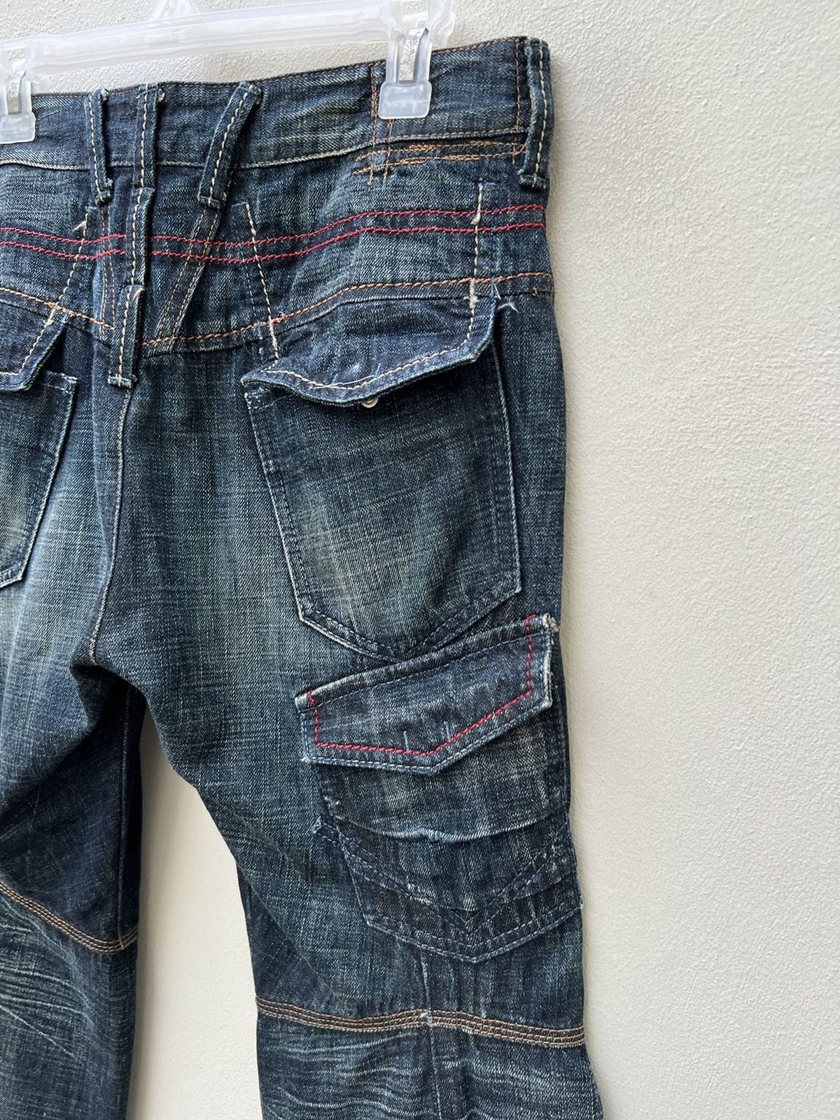 Marithe + Francois Girbaud Marithe Francois Girbaud Multiple Pocket Cargo Denim Pant Size US 30 / EU 46 - 18 Thumbnail