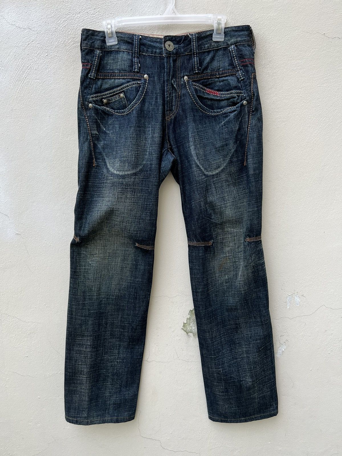Marithe + Francois Girbaud Marithe Francois Girbaud Multiple Pocket Cargo Denim Pant Size US 30 / EU 46 - 6 Thumbnail