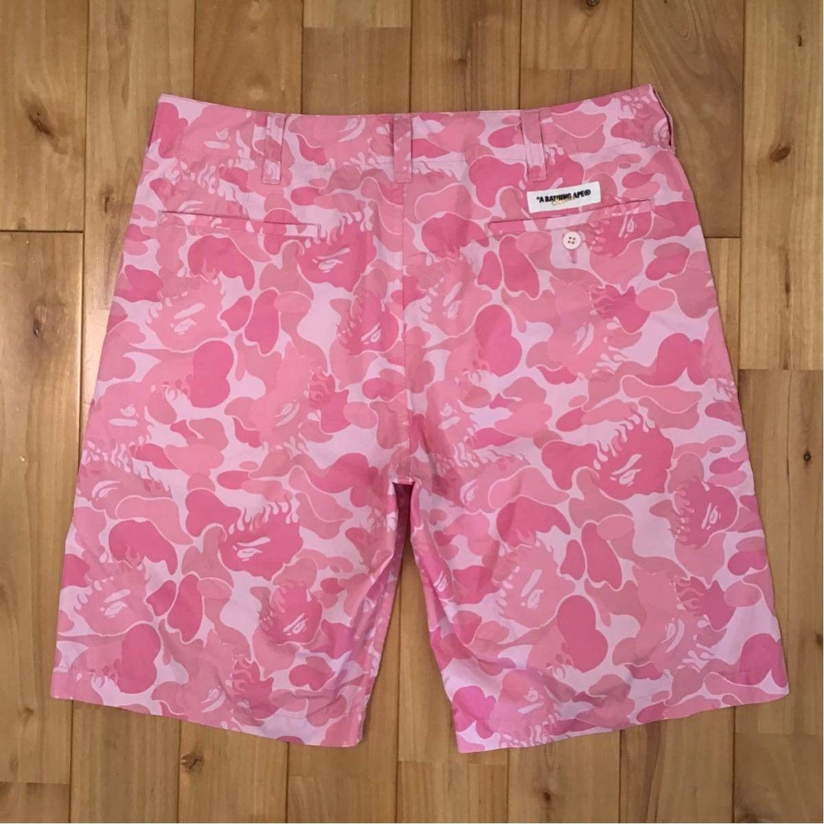 Bape BAPE fire camo pink nylon shorts flame ape ★size M Size US 32 / EU 48 - 2 Thumbnail
