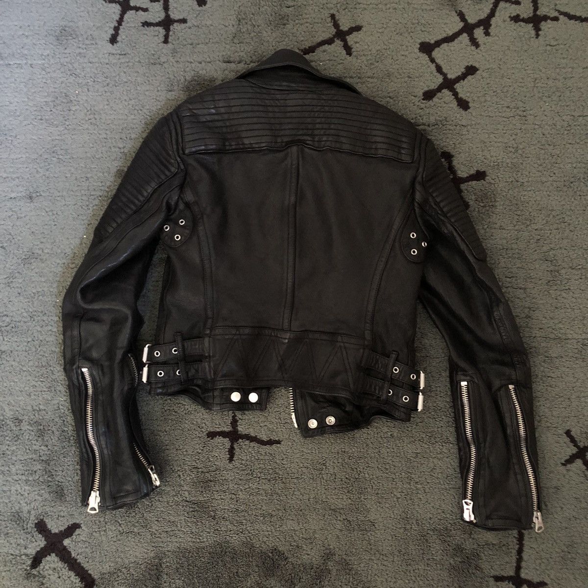 Burberry Burberry SS11 Spring 2011 Loseley Leather Biker Jacket Size US XS / EU 42 / 0 - 2 Thumbnail