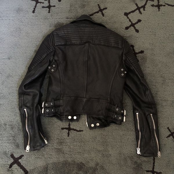 Burberry loseley leather on sale jacket