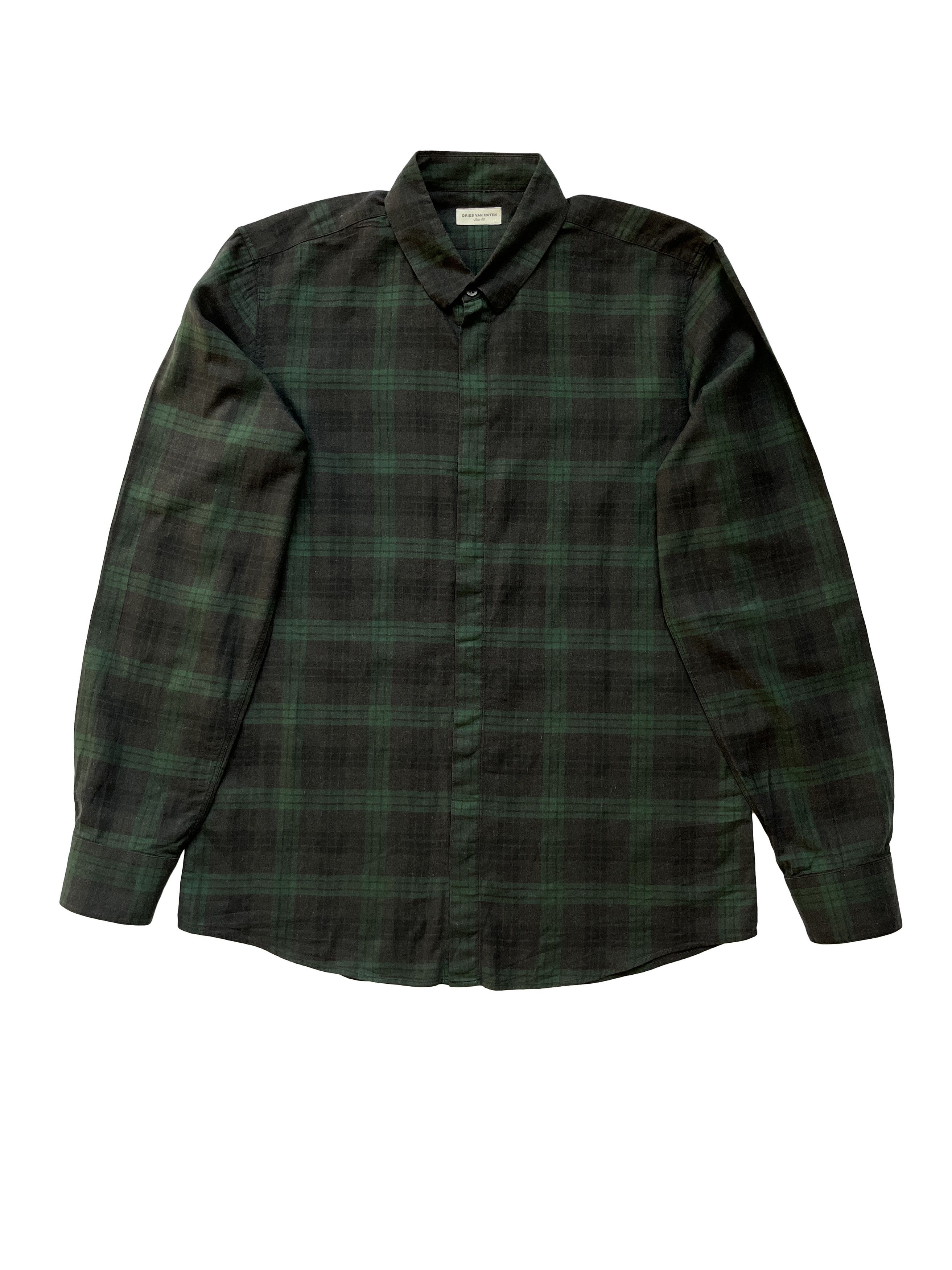 Dries Van Noten ⚡️QUICK SALE⚡️Dries Van Noten Checked Button Up Shirt Size US M / EU 48-50 / 2 - 1 Thumbnail