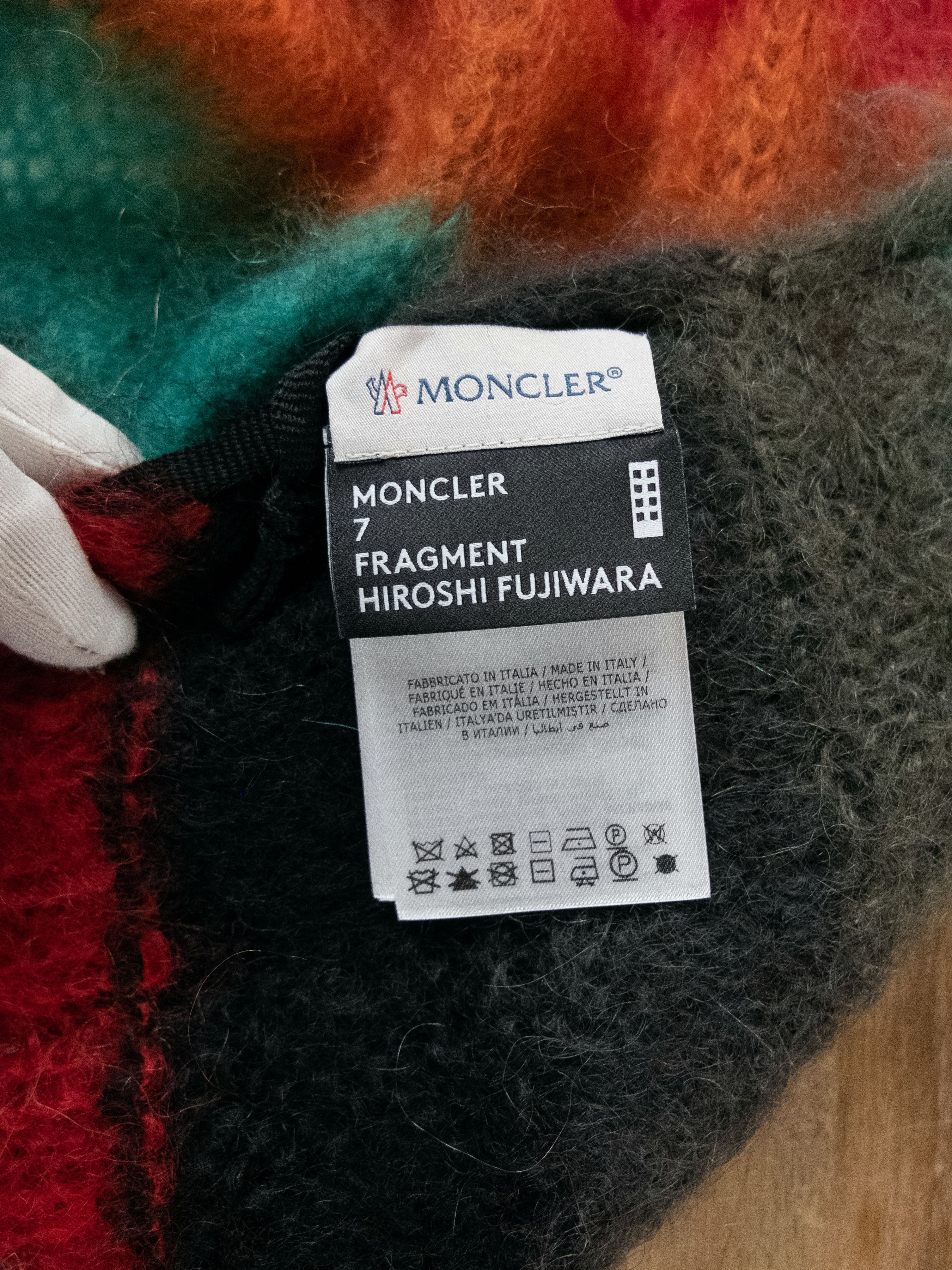 Moncler MONCLER GENIUS Fragment Design striped mohair scarf Size ONE SIZE - 6 Thumbnail