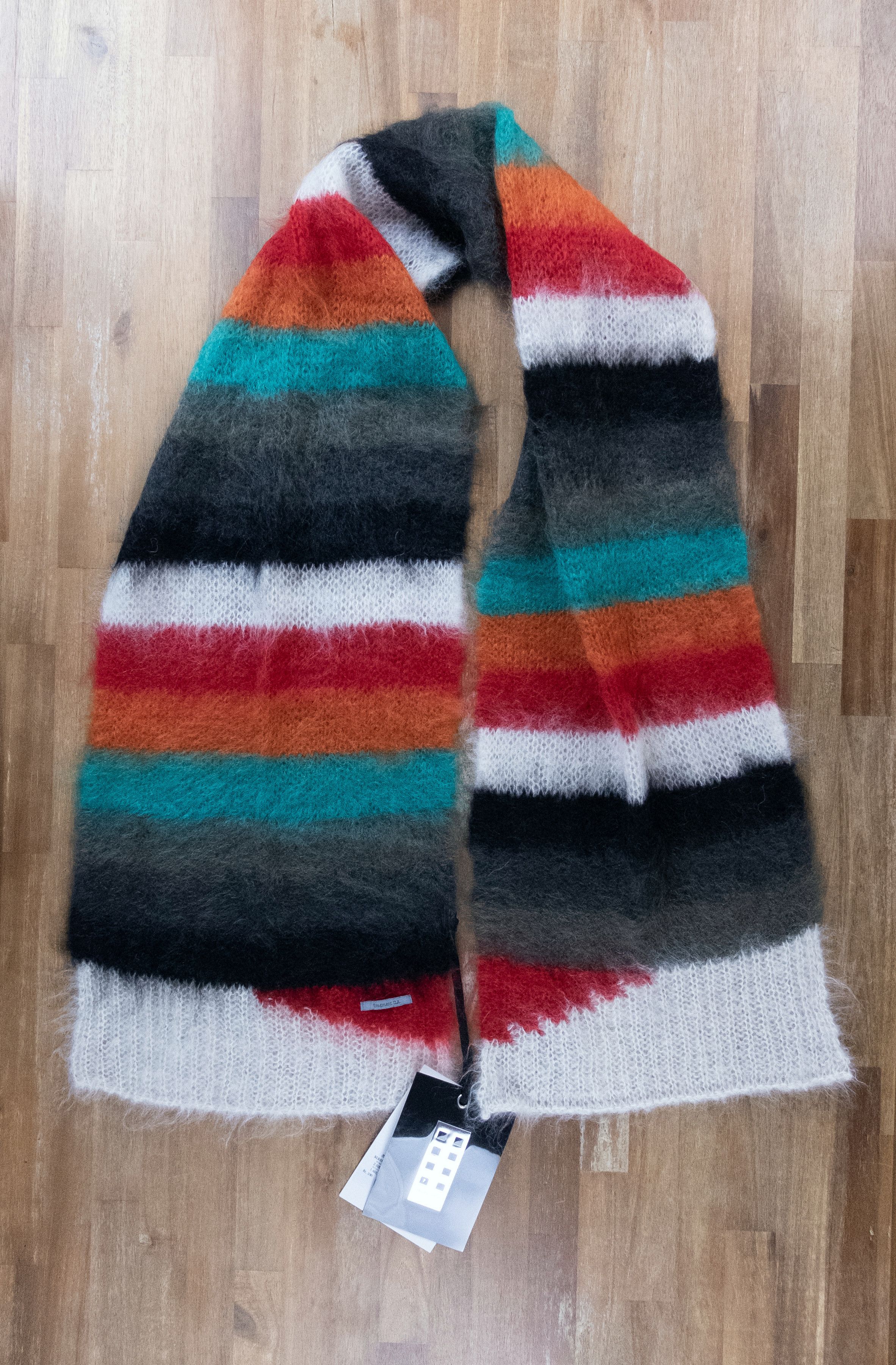 Moncler MONCLER GENIUS Fragment Design striped mohair scarf Size ONE SIZE - 1 Thumbnail