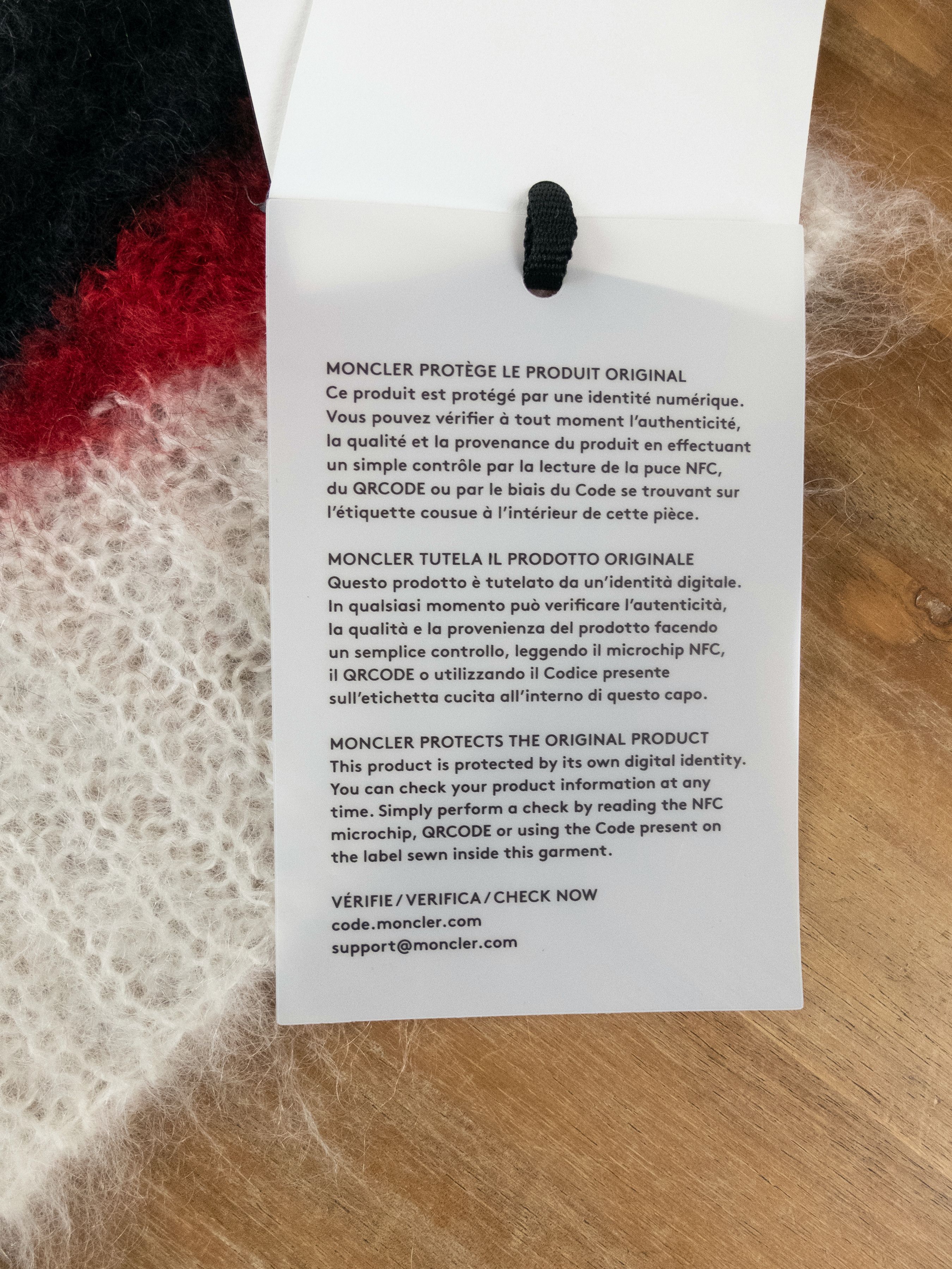 Moncler MONCLER GENIUS Fragment Design striped mohair scarf Size ONE SIZE - 5 Thumbnail