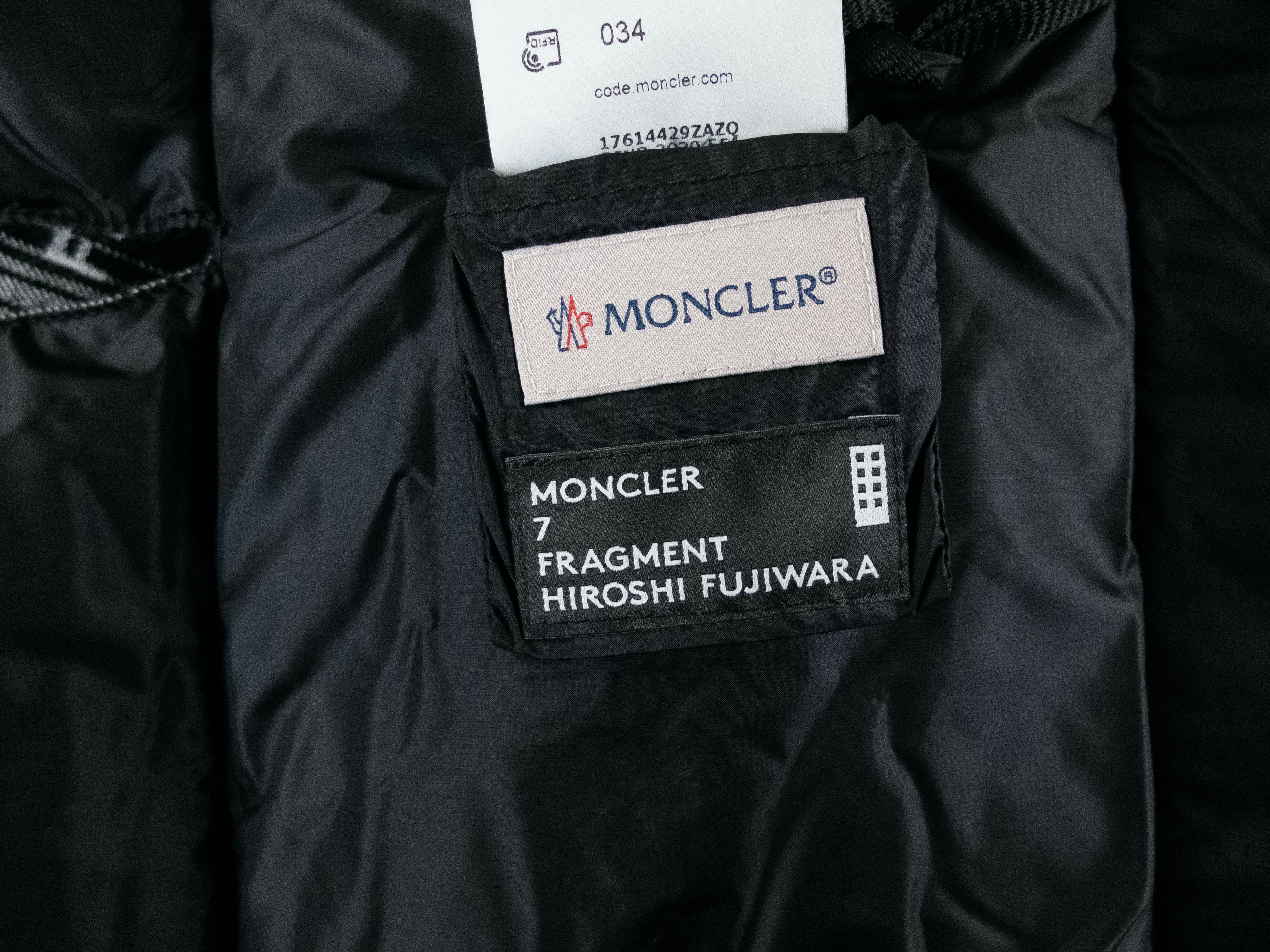 Moncler Moncler Genius 7 Fragment tartan logo down padded scarf Size ONE SIZE - 14 Thumbnail